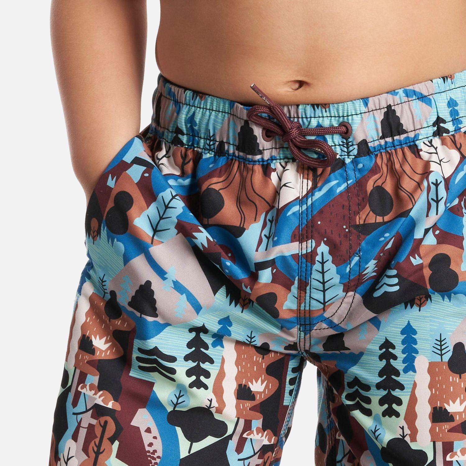 Traje de Baño Niño Bombita Print Azul Haka Honu-4