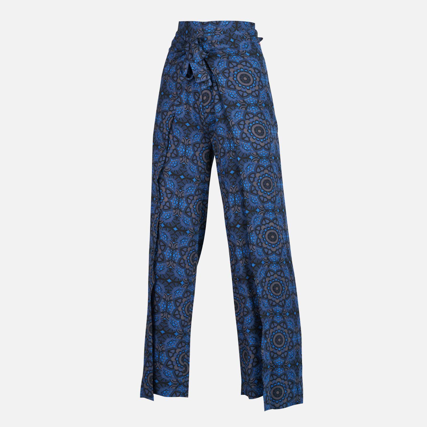 Pantalon Mujer Mar y Posa Full Print Azul Haka Honu-0