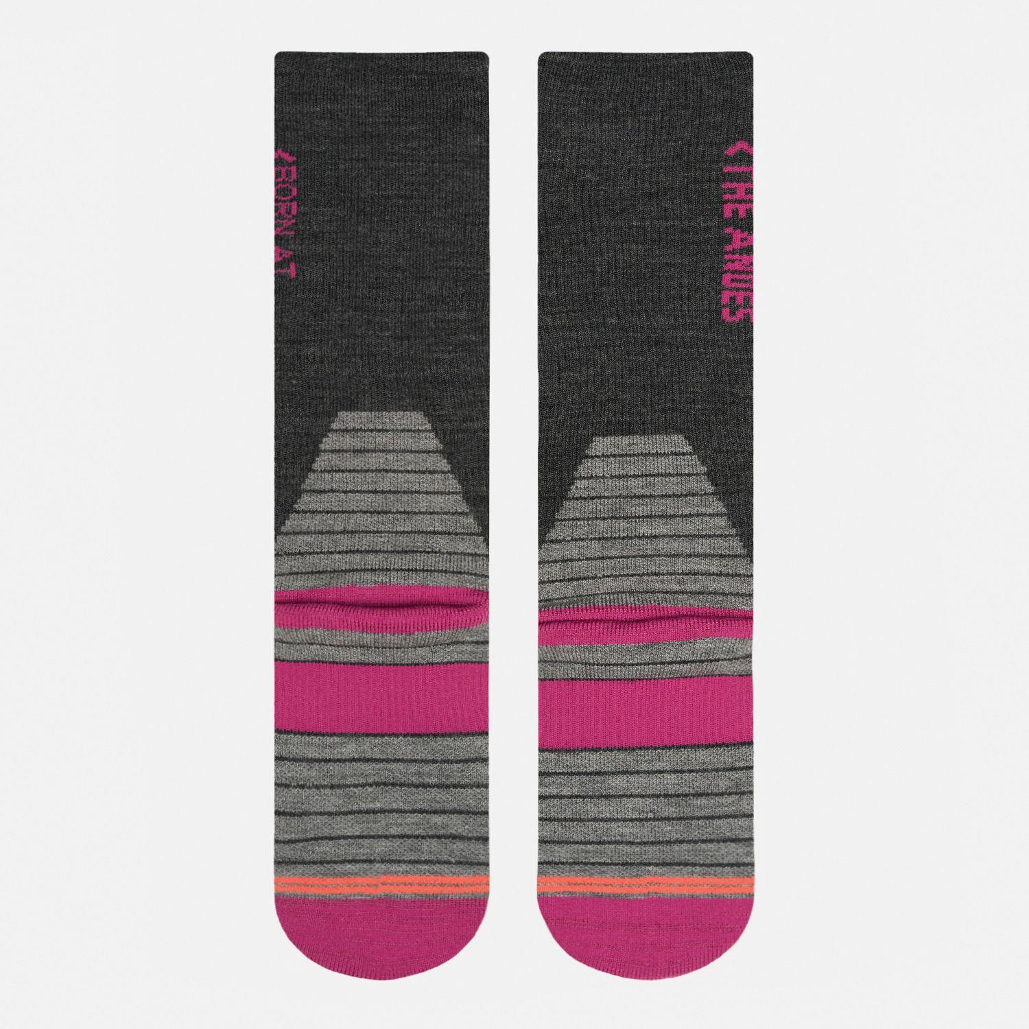 Calcetin Mujer All Mountain Ski Socks Melange Negro Lippi-2