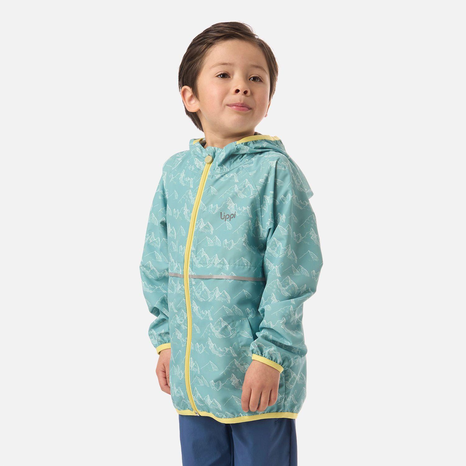Chaqueta Niño Nightfall Windbreaker Hoody Jacket Print Turquesa V26-1