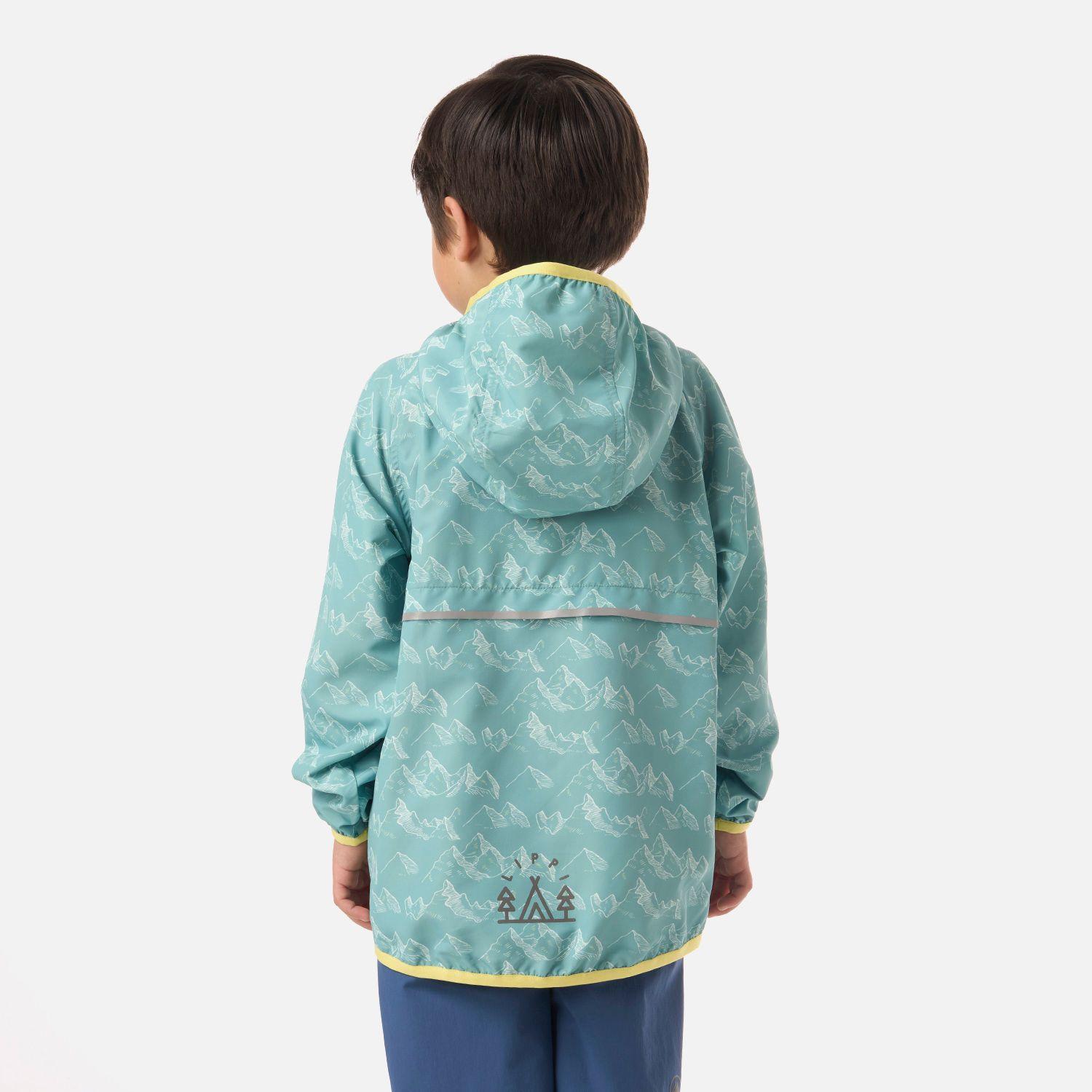 Chaqueta Niño Nightfall Windbreaker Hoody Jacket Print Turquesa V26-2