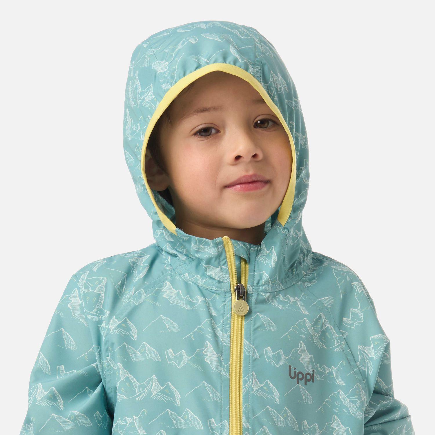 Chaqueta Niño Nightfall Windbreaker Hoody Jacket Print Turquesa V26-3