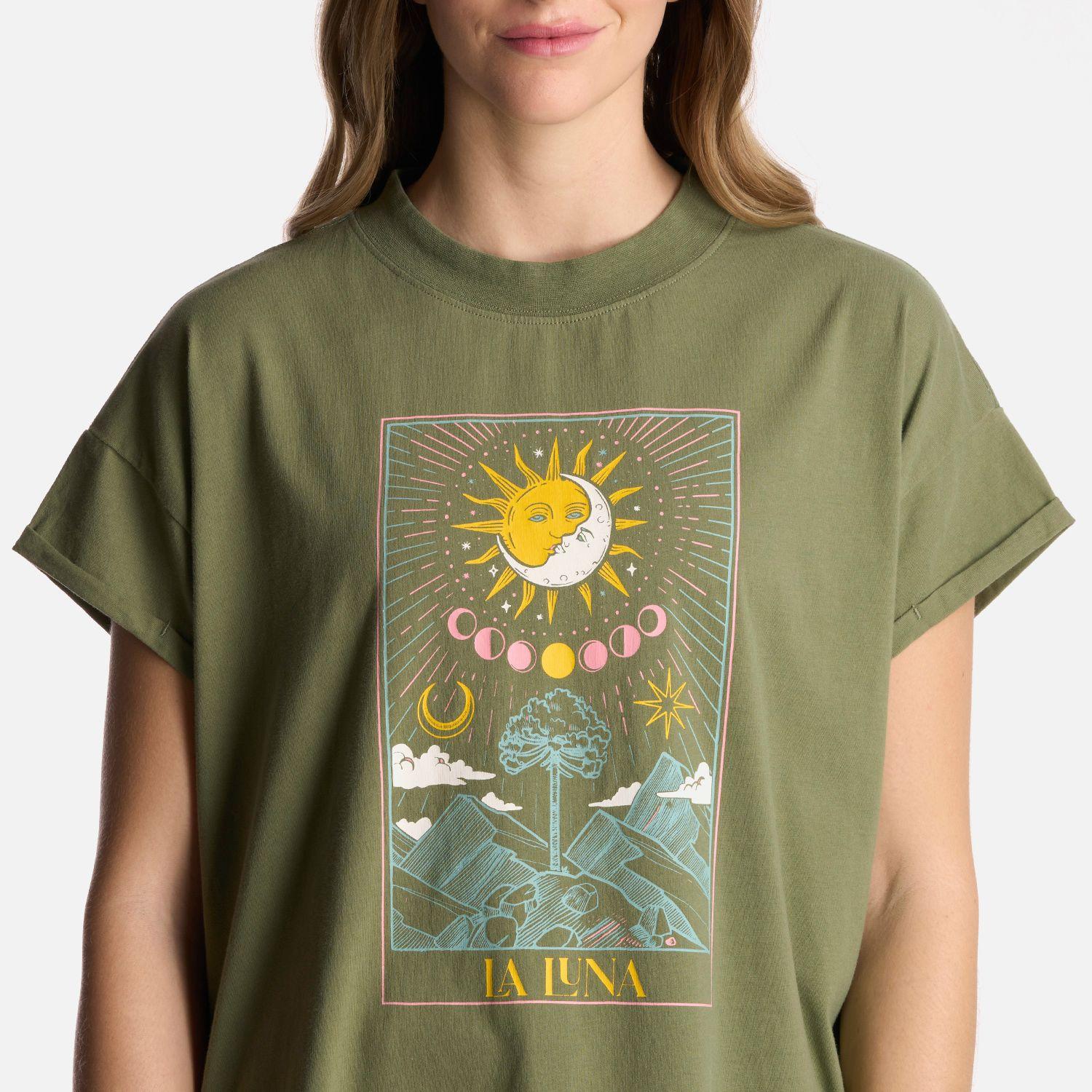 Polera Mujer Garza Verde Oliva Haka Honu-3