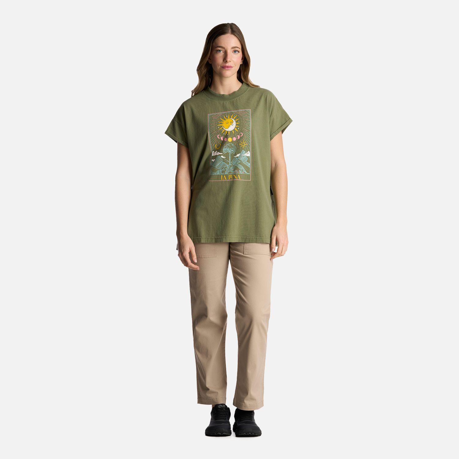 Polera Mujer Garza Verde Oliva Haka Honu-4