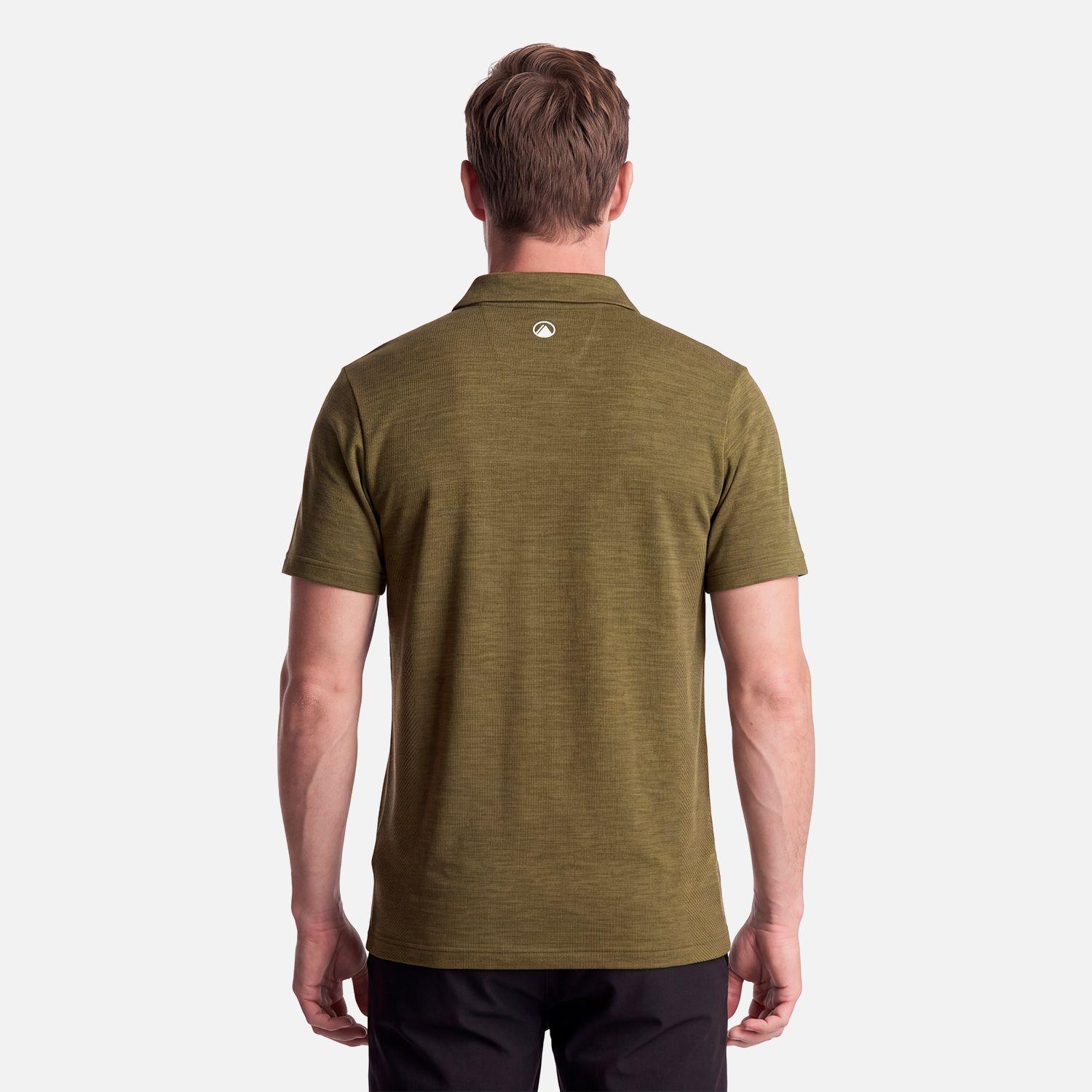 Polera Hombre B-Classic Seamless Polo Verde Oliva Lippi V27-1
