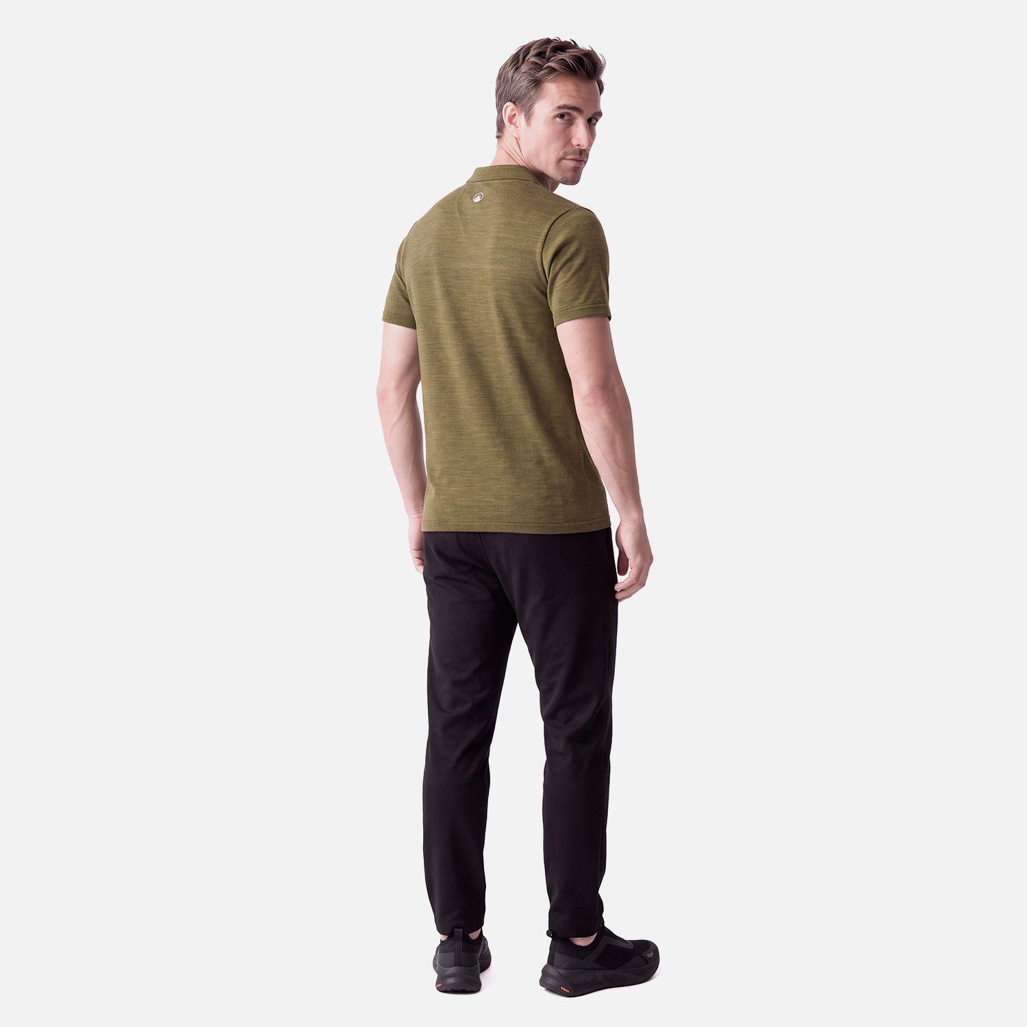 Polera Hombre B-Classic Seamless Polo Verde Oliva Lippi V27-3
