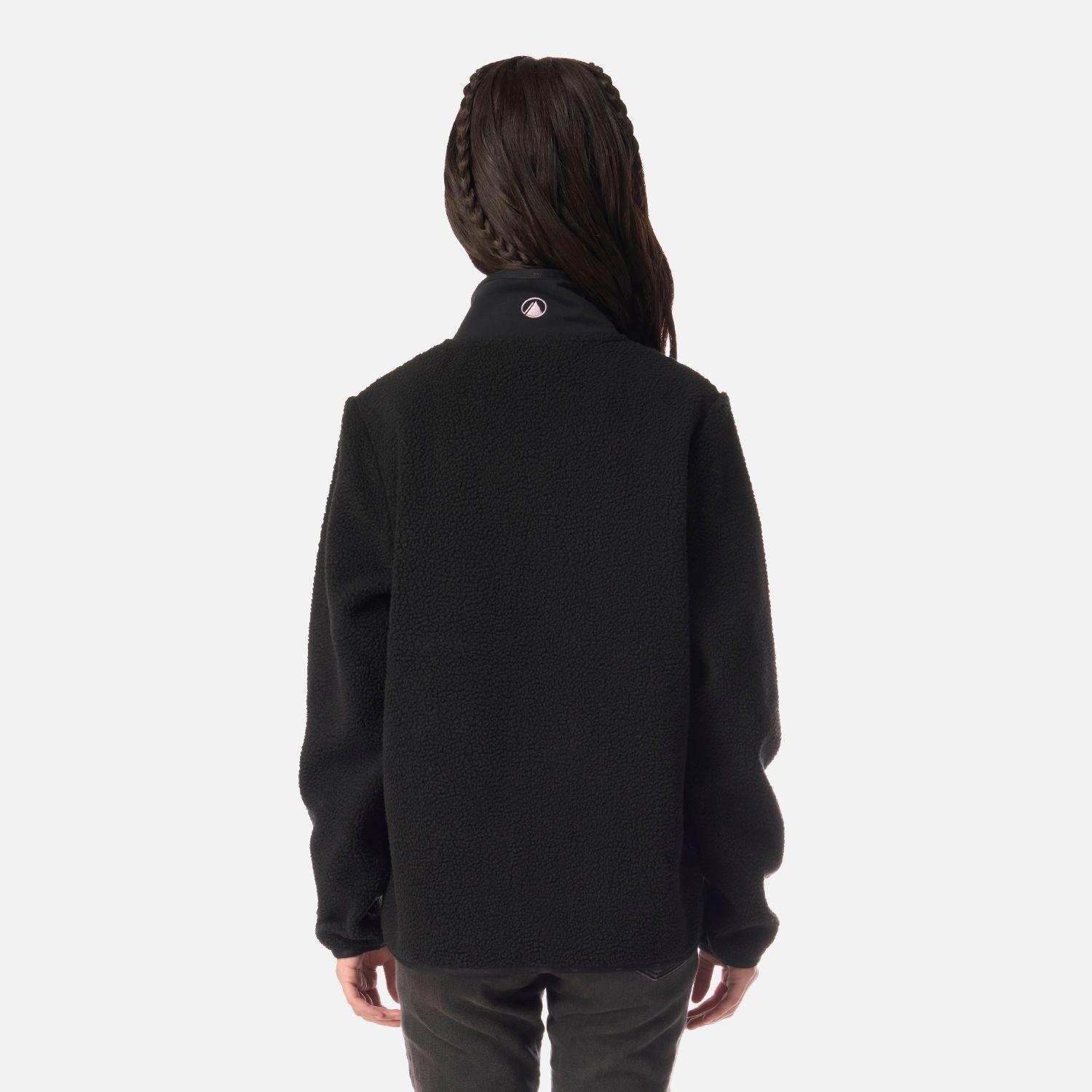Polar Teen Girl Glaciar Sherpa-Pro Jacket Negro Lippi I26-2