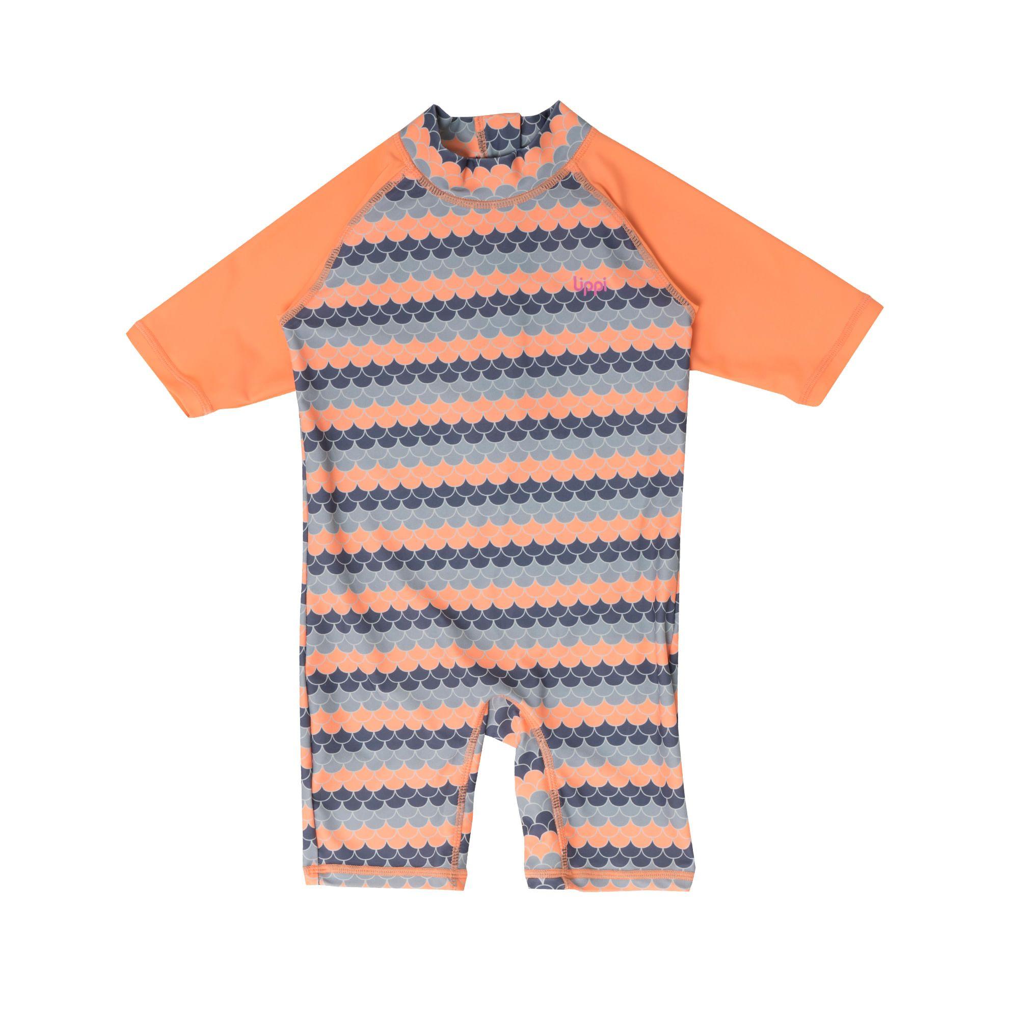 Traje de Baño Baby Girl Sun Pro Swimsuit Print Damasco Lippi-0