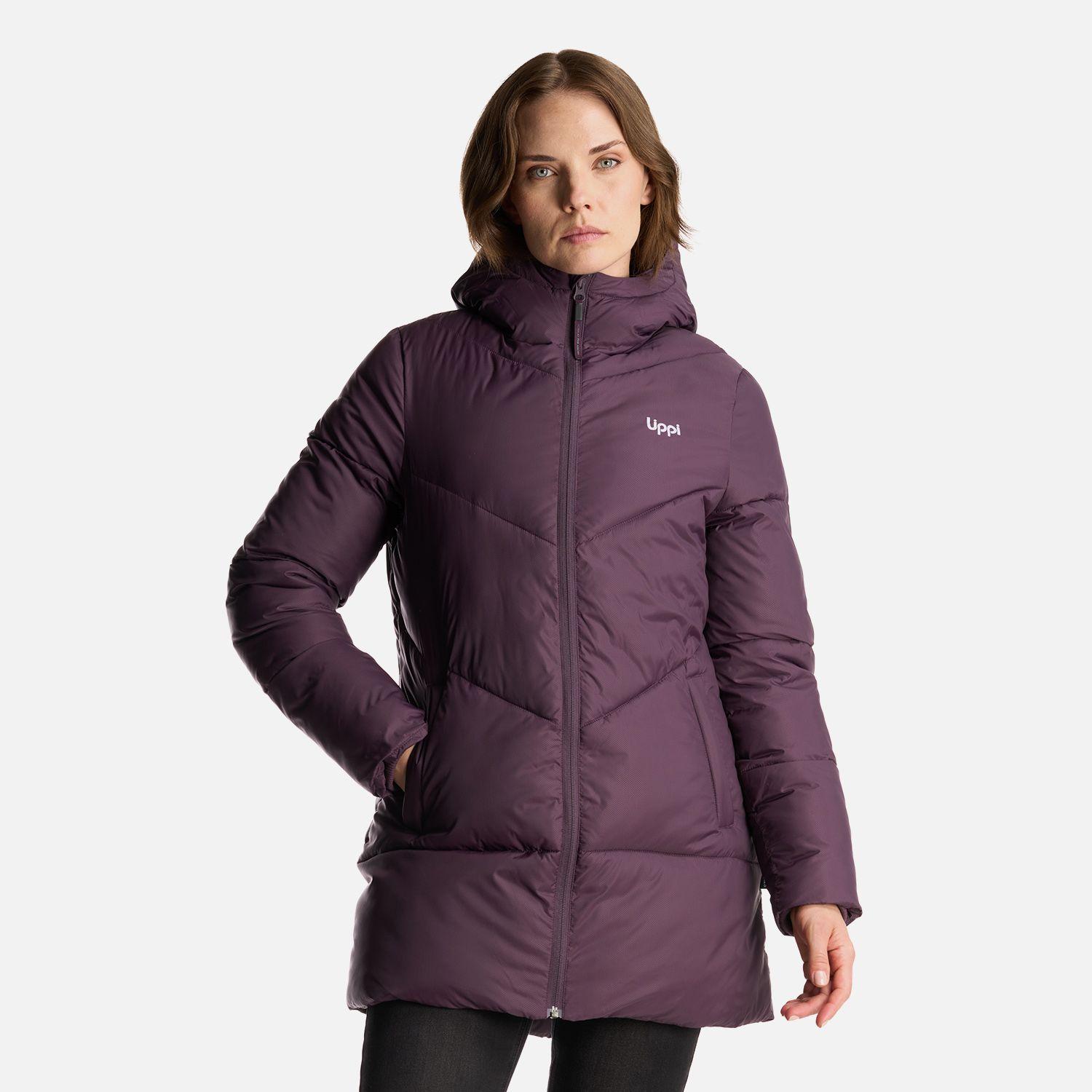 Chaqueta Mujer Long Line Steam Pro Hoody Jacket Morado Oscuro Lippi-1