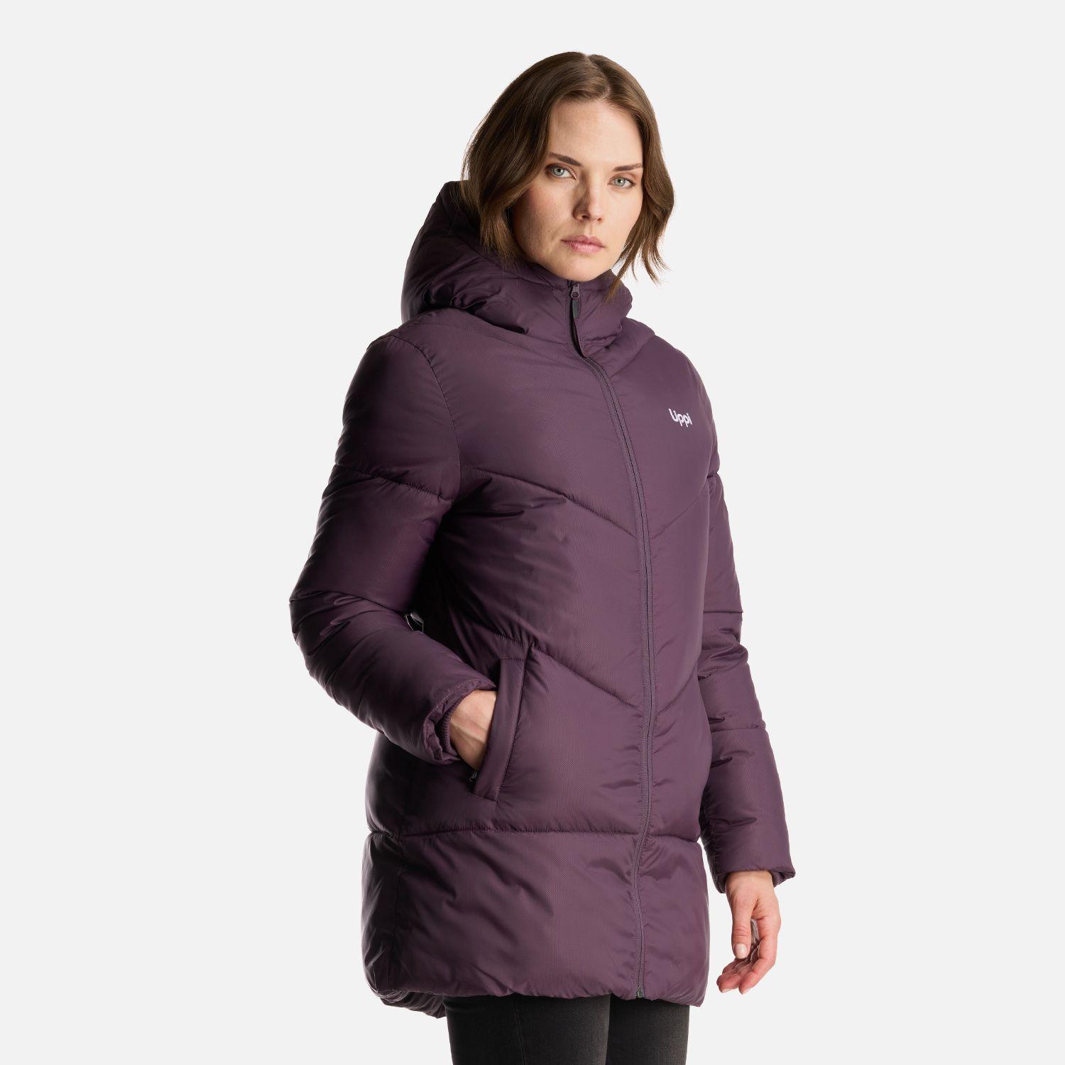 Chaqueta Mujer Long Line Steam Pro Hoody Jacket Morado Oscuro Lippi-2