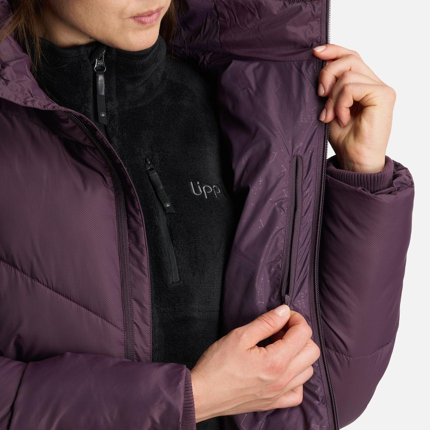 Chaqueta Mujer Long Line Steam Pro Hoody Jacket Morado Oscuro Lippi-6
