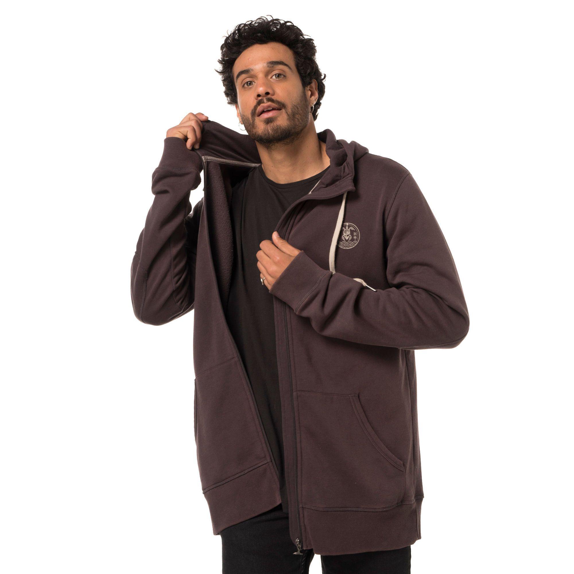 Poleron Hombre Ninja Grafito Haka Honu-0