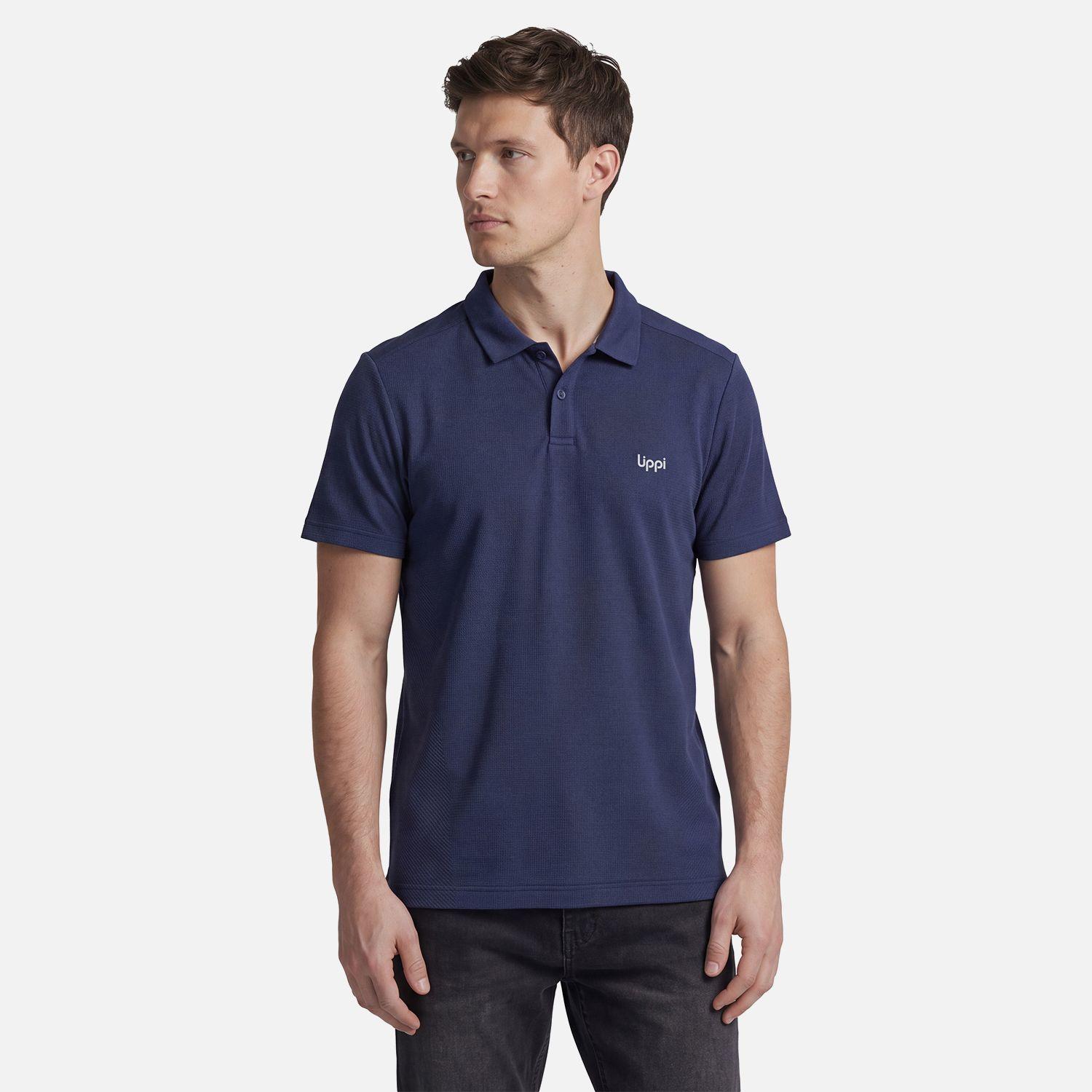 Polera Hombre B-Classic Seamless Polo Azul Oscuro Lippi V27-1