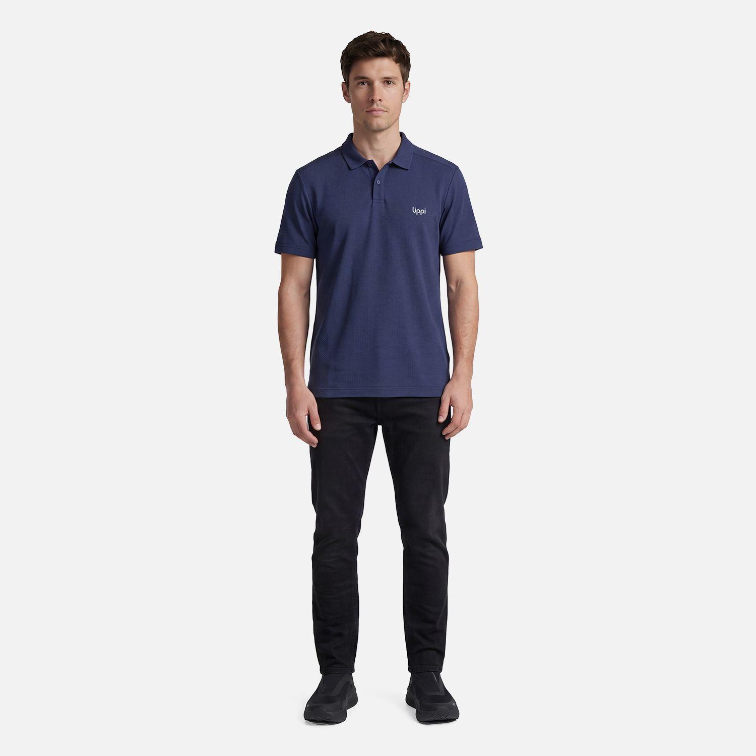 Polera Hombre B-Classic Seamless Polo Azul Oscuro Lippi V27-3