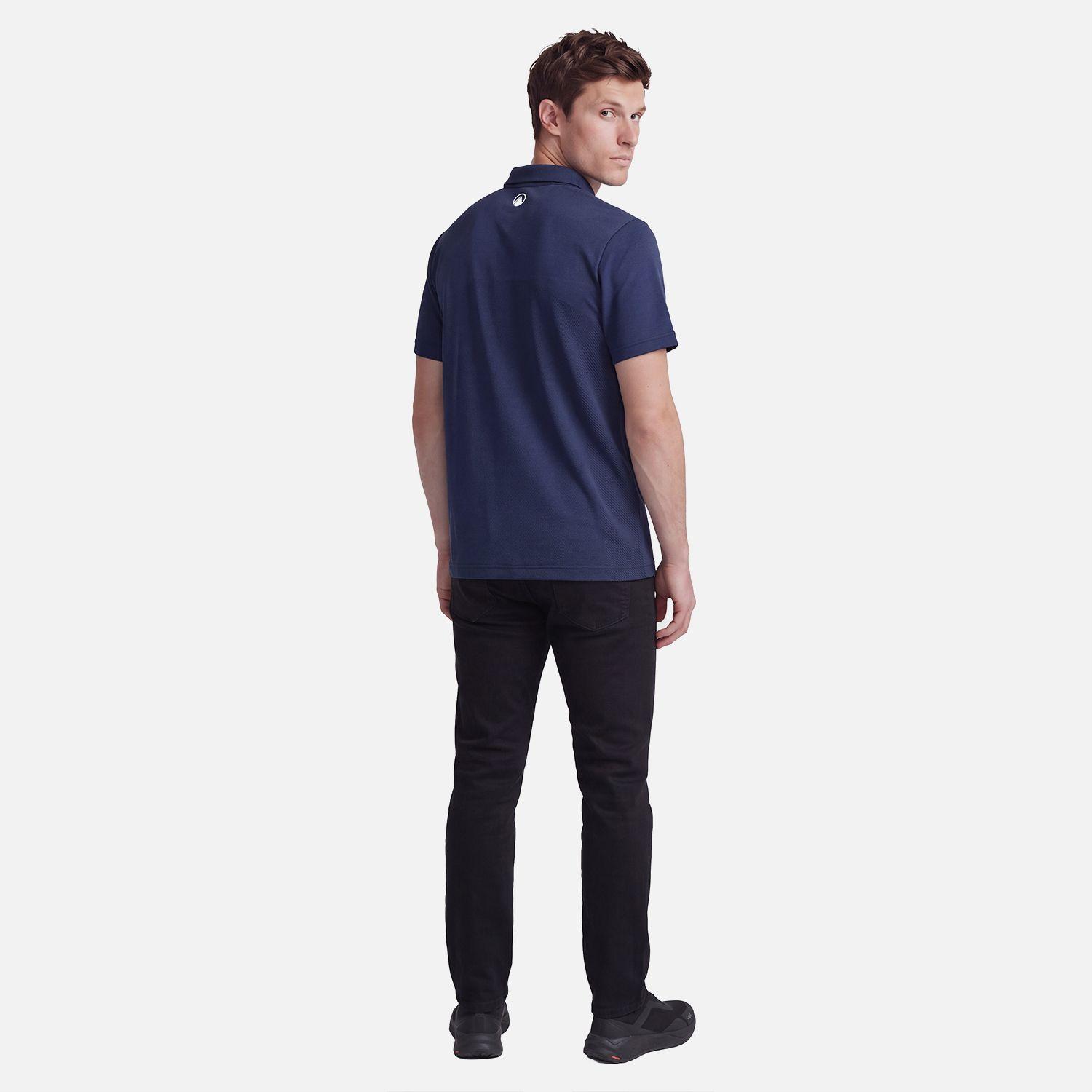 Polera Hombre B-Classic Seamless Polo Azul Oscuro Lippi V27-4