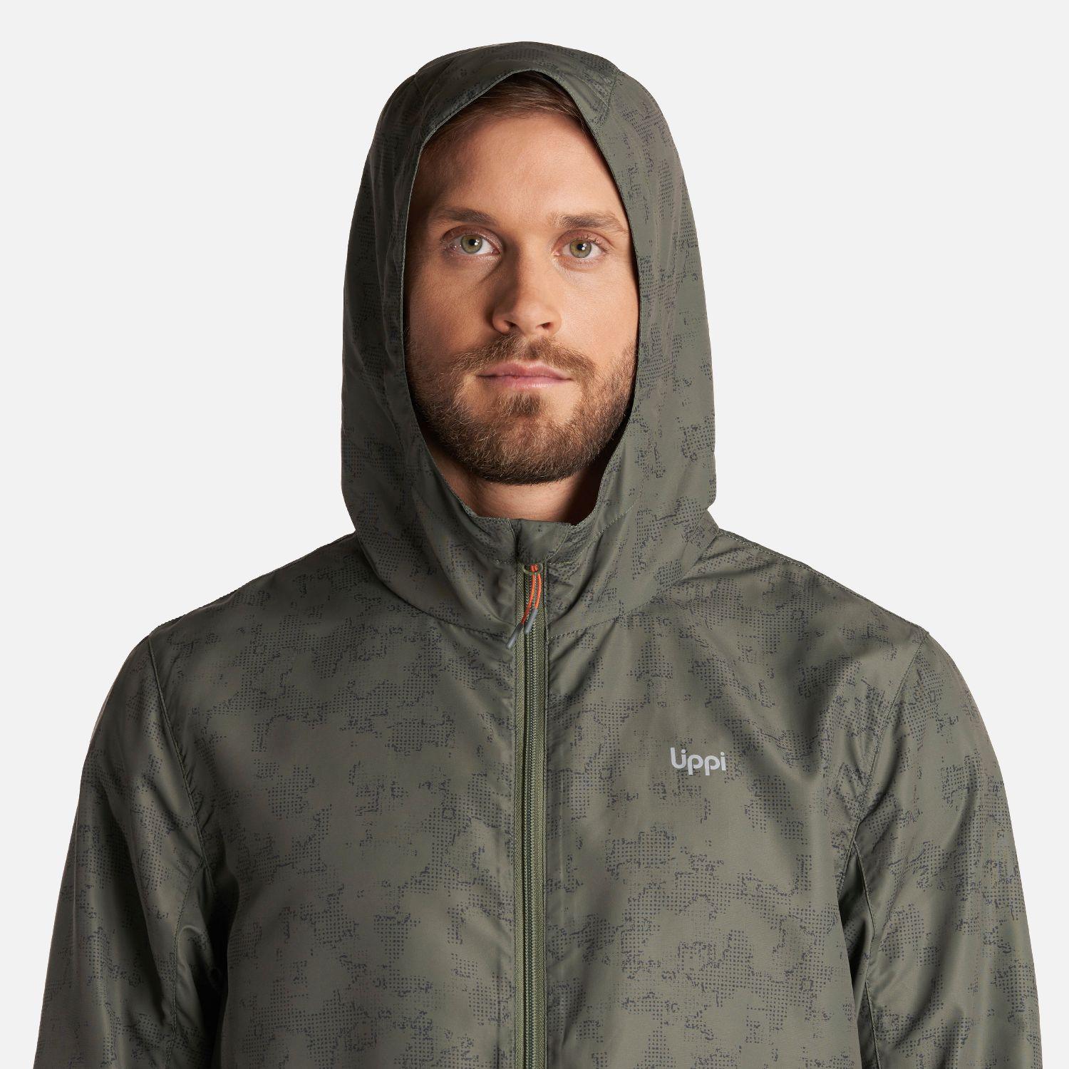 Chaqueta Hombre Nightfall WindBreaker Hoody Jacket Print Verde Musgo Lippi-4