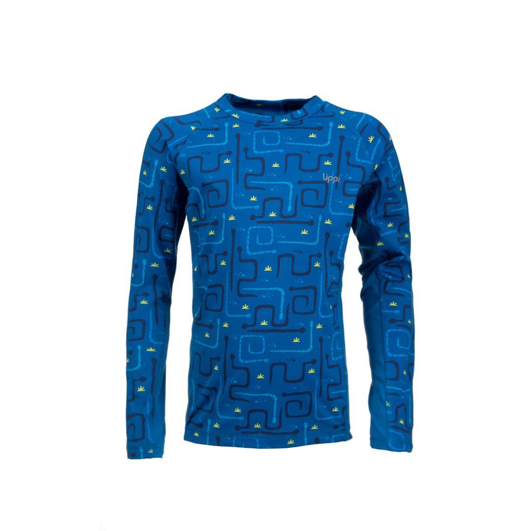 Traje de Baño Niño Sun Pro Long Sleeve T-Shirt Azul Marino Lippi-0