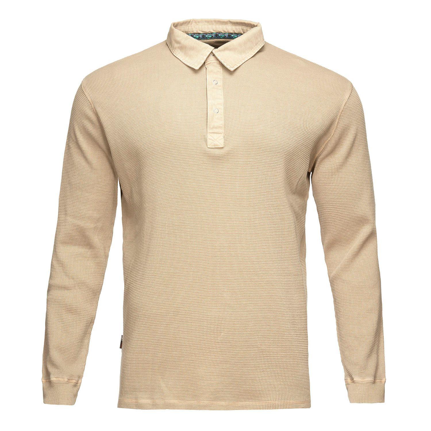 Polera Hombre Simetria Hippie Beige Haka Honu-0
