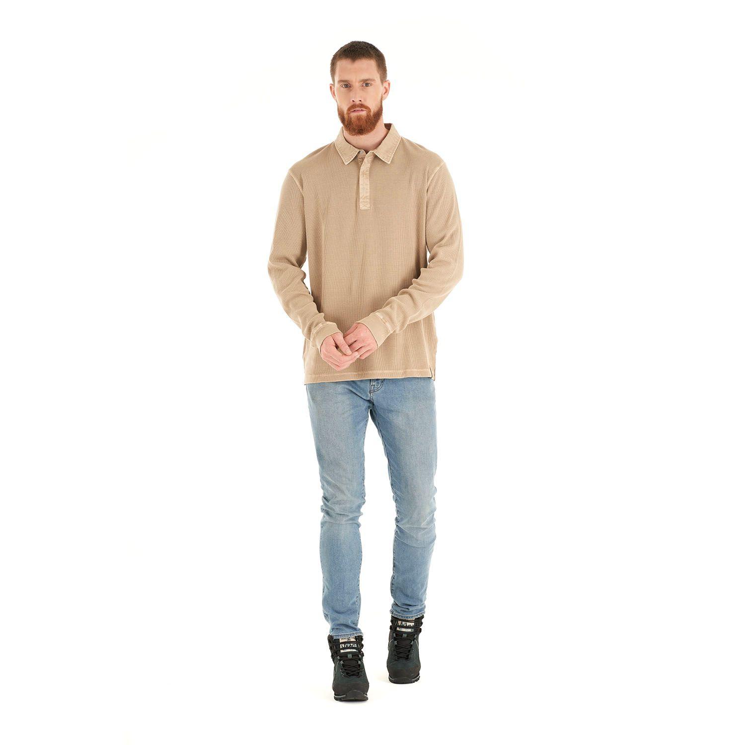 Polera Hombre Simetria Hippie Beige Haka Honu-8