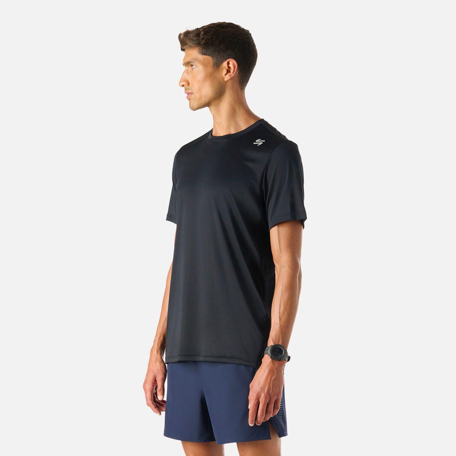 Polera Hombre Tempo Advanced T-Shirt Negro Vulcano-1