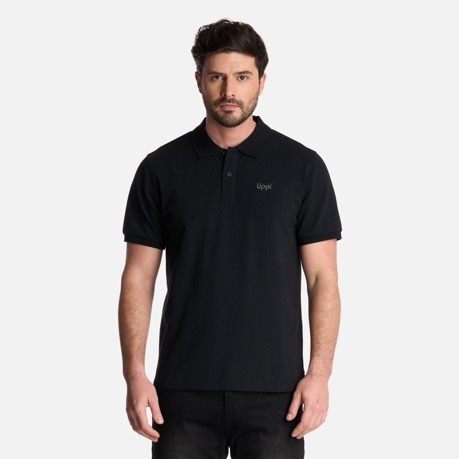 Polera Hombre First Class Elastic Polo Negro Lippi-0