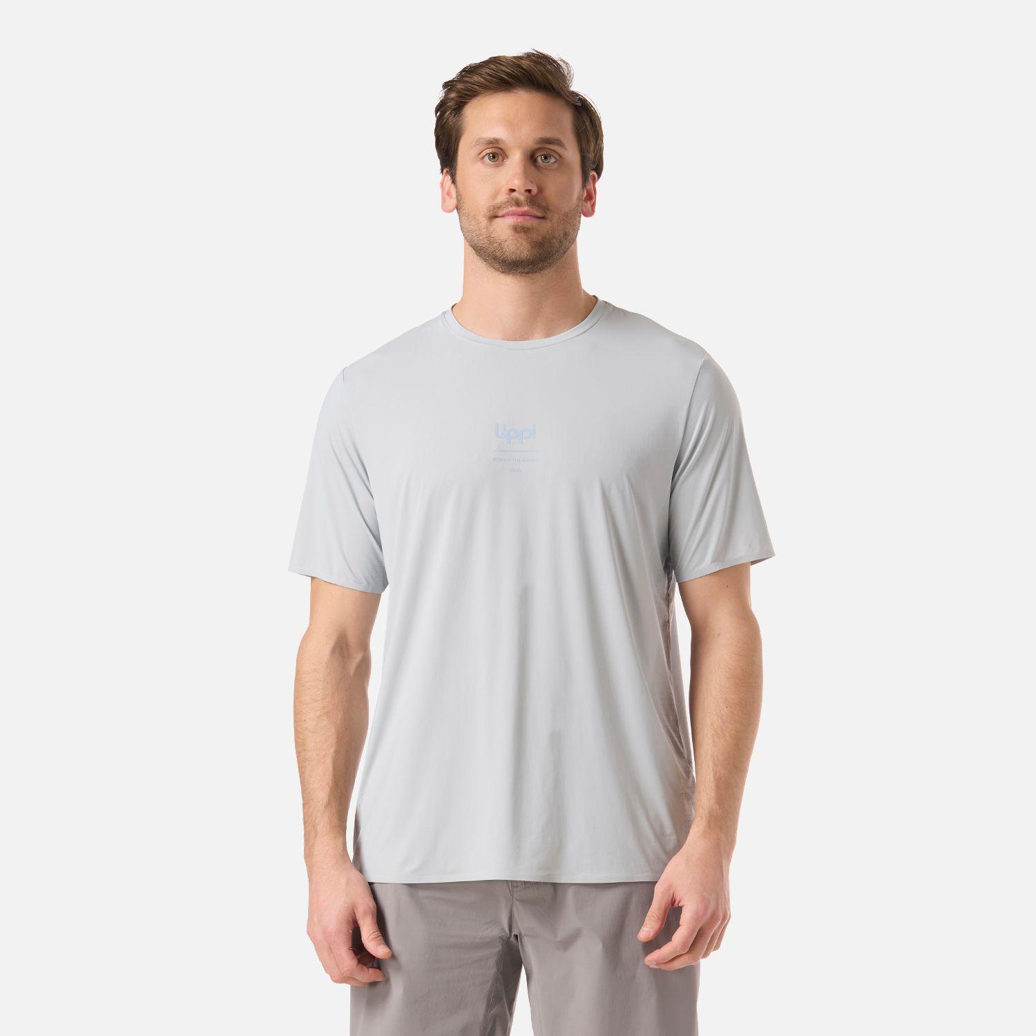 Polera Hombre Air Q-Dry T-Shirt Azul Grisaceo Lippi V26-0