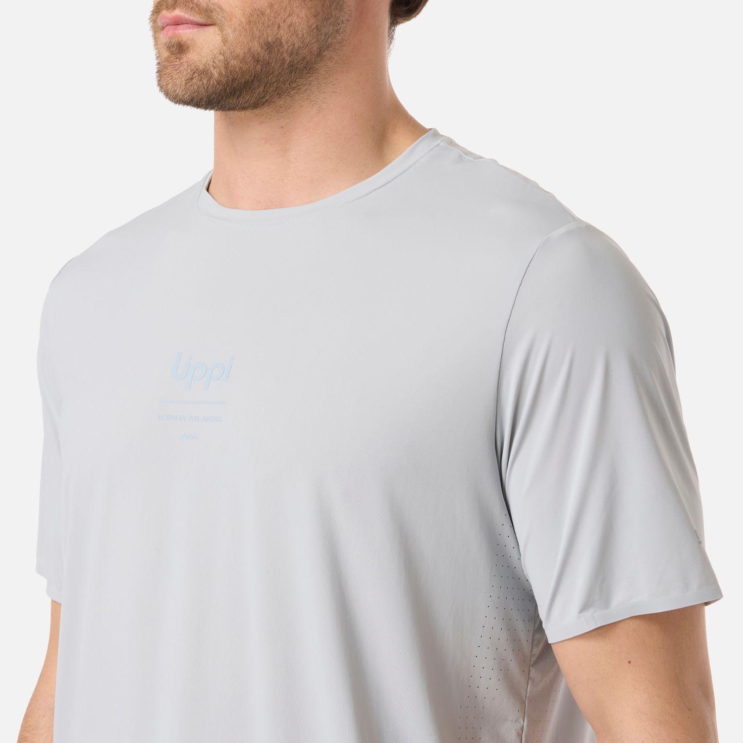 Polera Hombre Air Q-Dry T-Shirt Azul Grisaceo Lippi V26-3