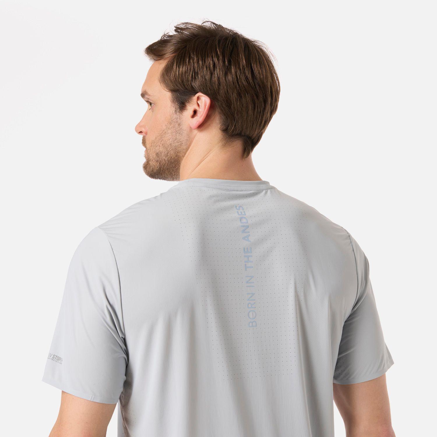 Polera Hombre Air Q-Dry T-Shirt Azul Grisaceo Lippi V26-4