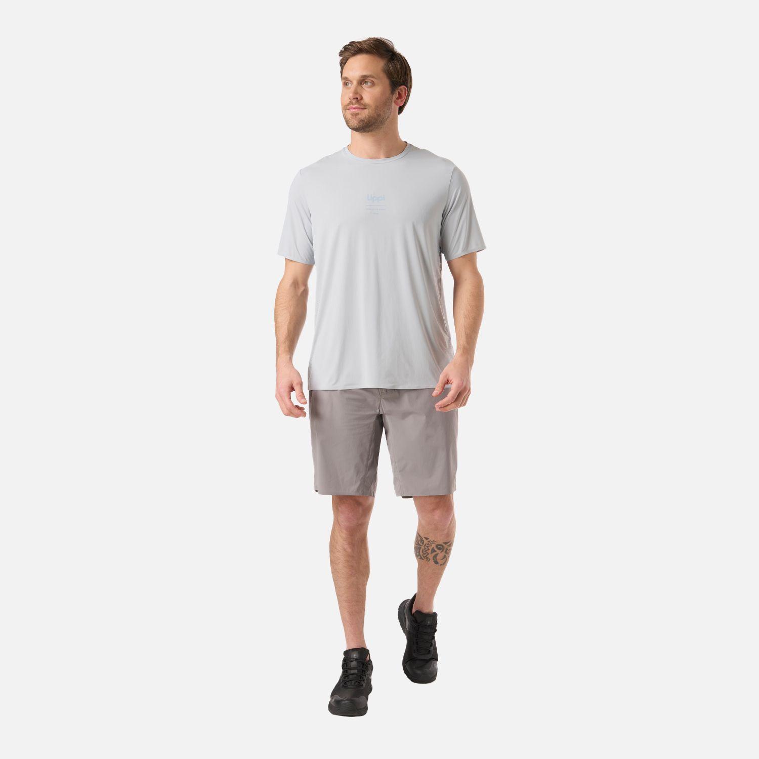 Polera Hombre Air Q-Dry T-Shirt Azul Grisaceo Lippi V26-5