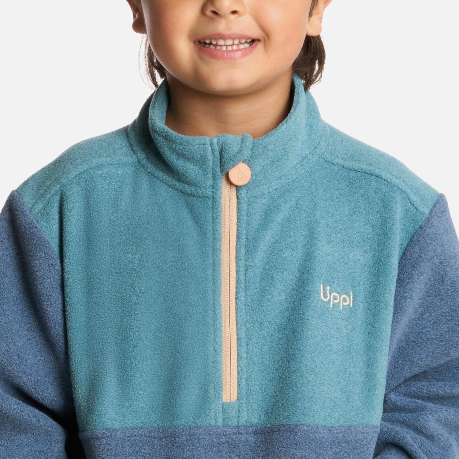 Polar Niño Forest 14 Zip Sweatshirt Azul Piedra Lippi I25-3