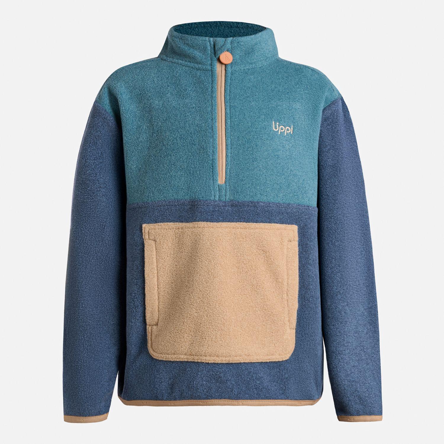 Polar Niño Forest 14 Zip Sweatshirt Azul Piedra Lippi I25-6