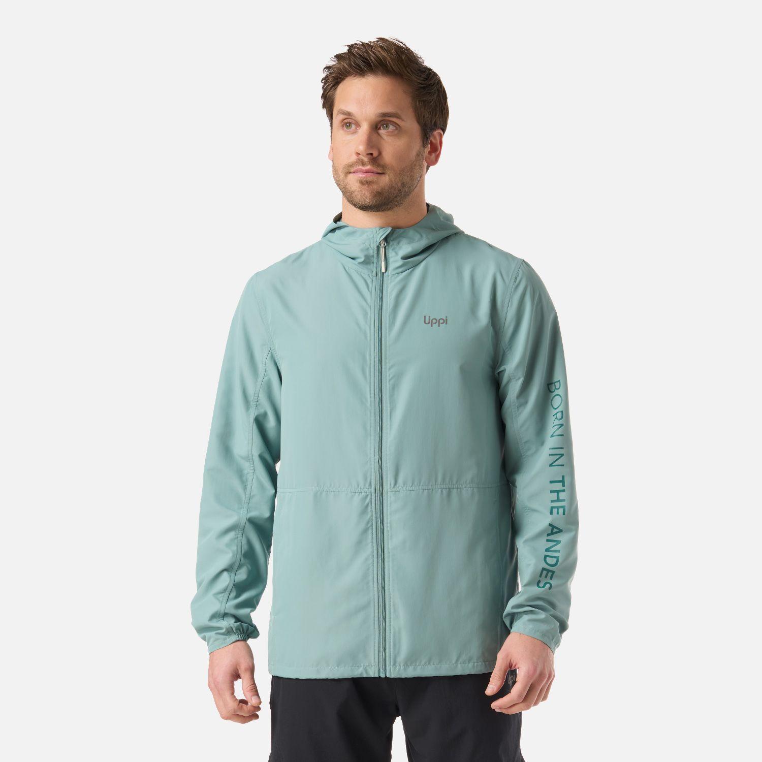 Chaqueta Hombre Nightfall WindBreaker Hoody Jacket Turquesa Lippi V26-0