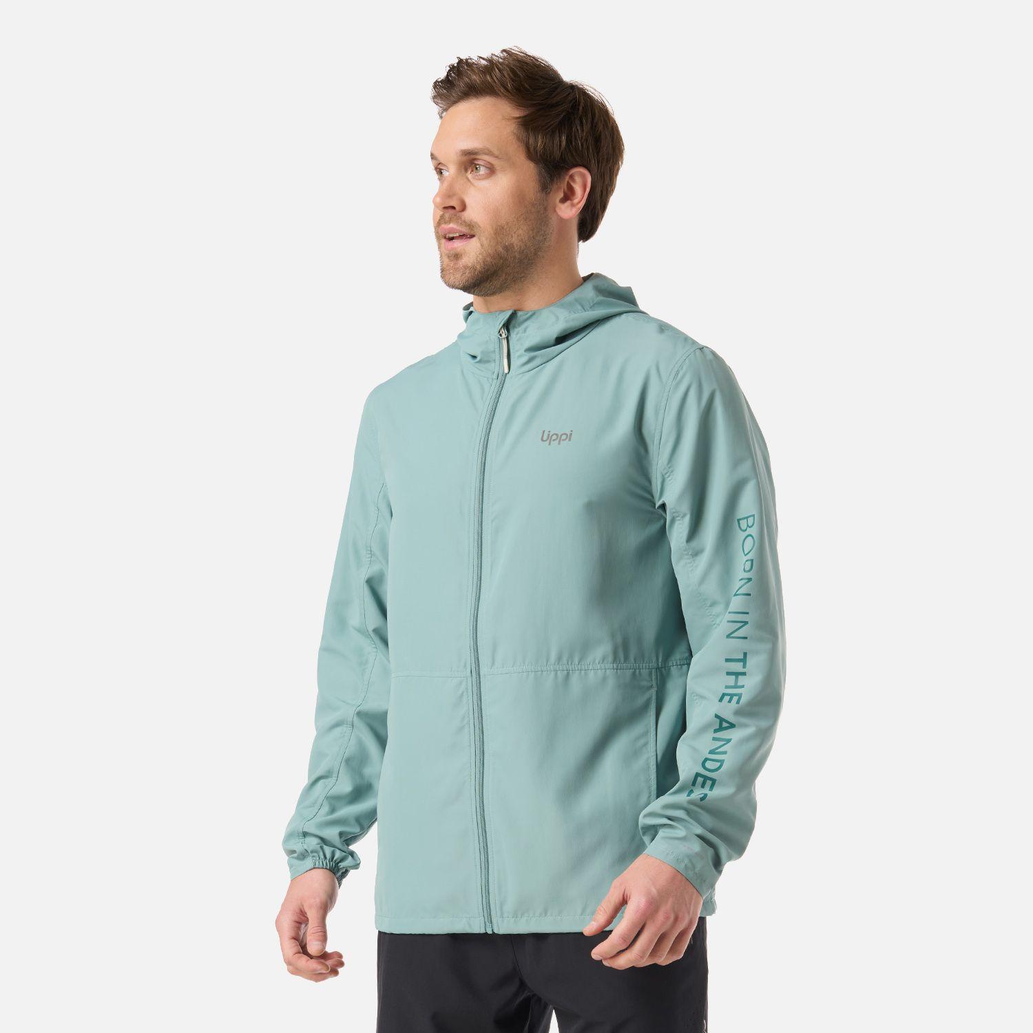 Chaqueta Hombre Nightfall WindBreaker Hoody Jacket Turquesa Lippi V26-1
