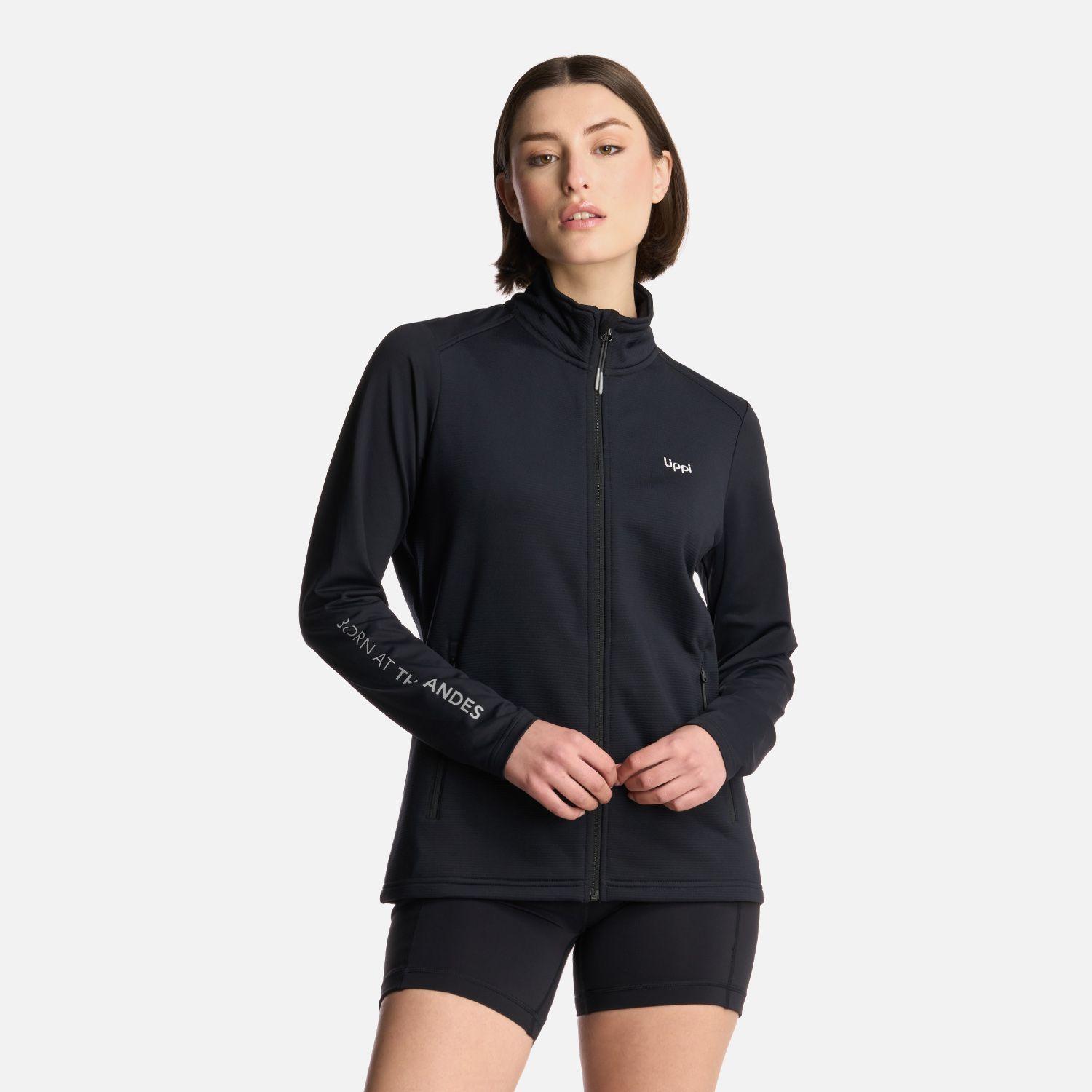 Polerón Mujer Dawson Nano-F Full Zip Negro Lippi-0