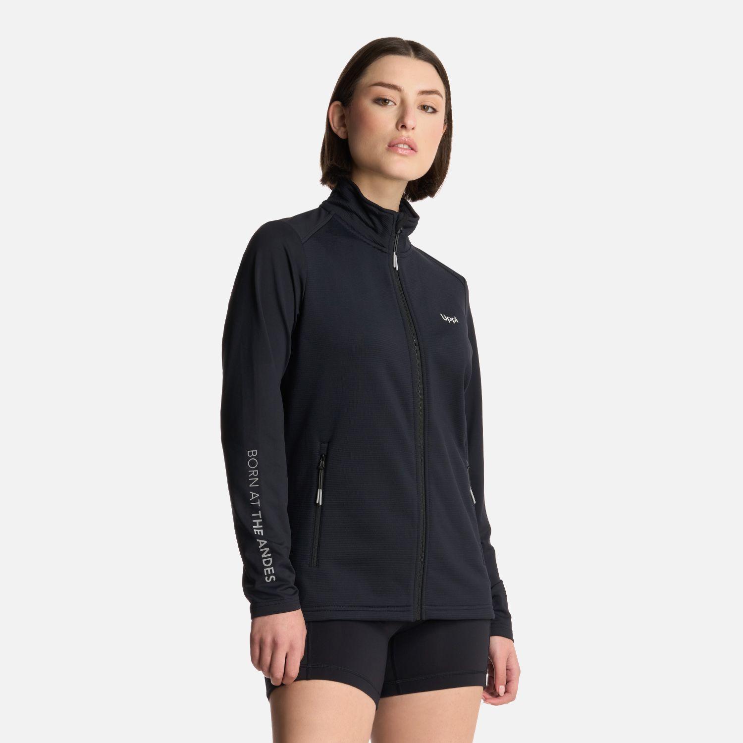 Polerón Mujer Dawson Nano-F Full Zip Negro Lippi-1