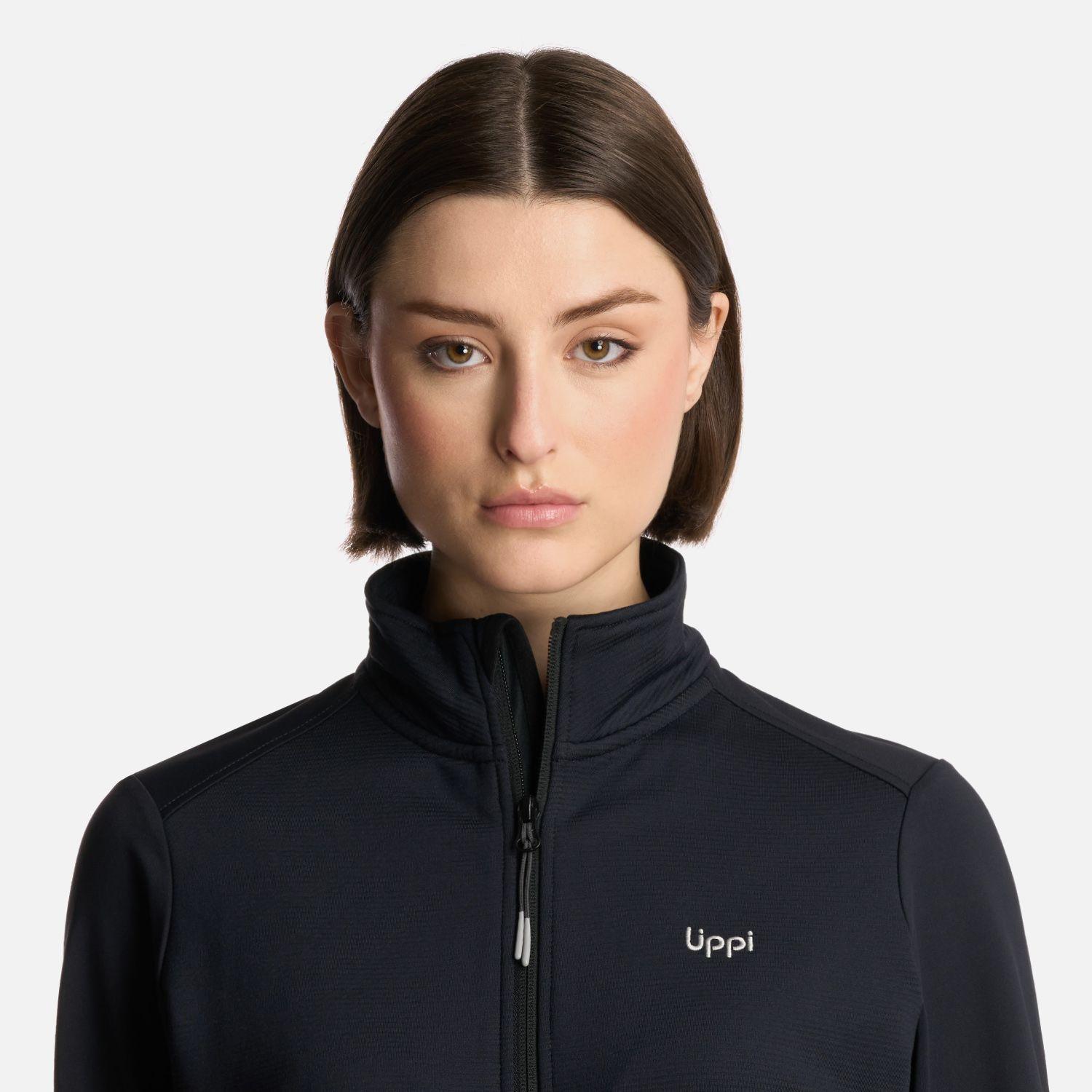 Polerón Mujer Dawson Nano-F Full Zip Negro Lippi-3