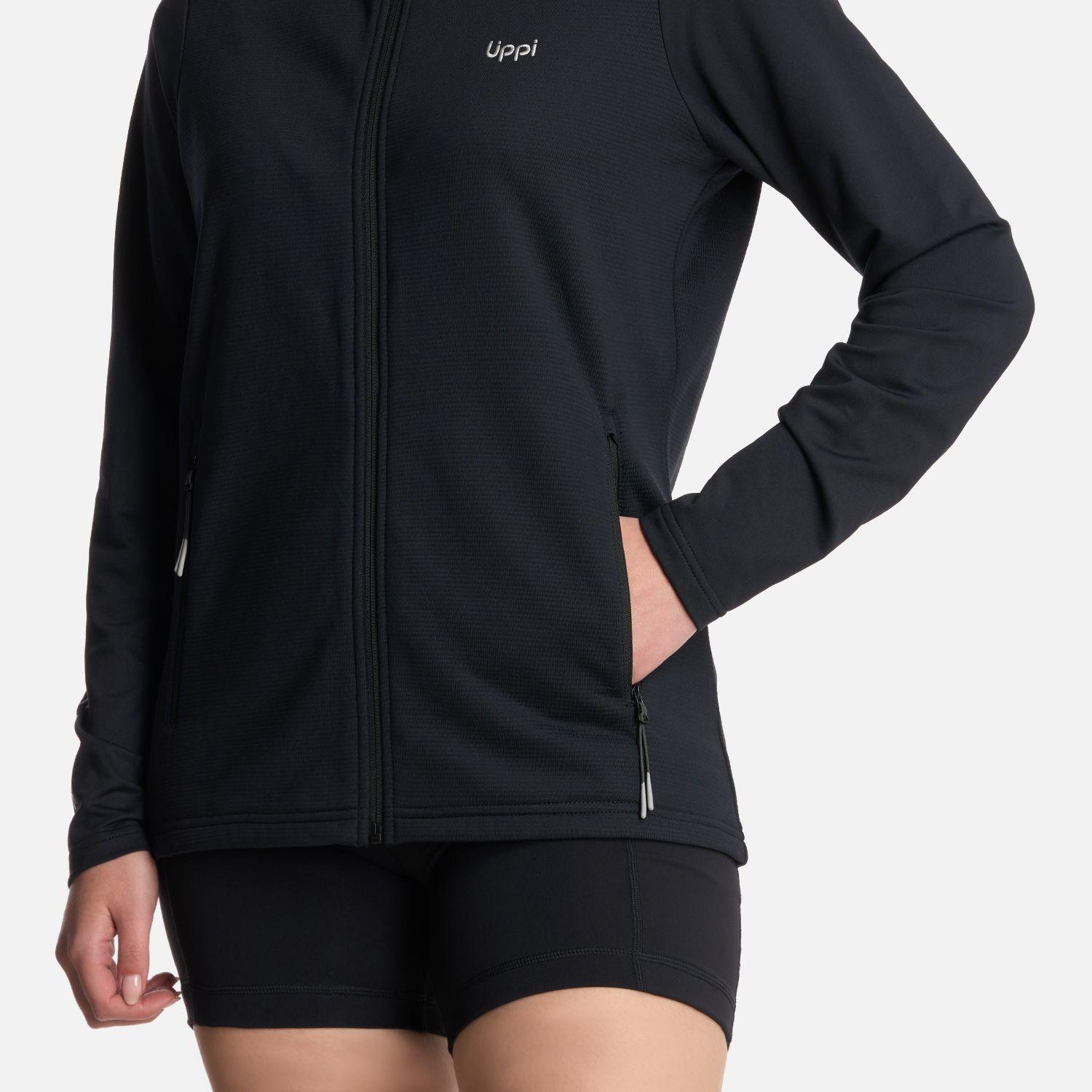 Polerón Mujer Dawson Nano-F Full Zip Negro Lippi-4
