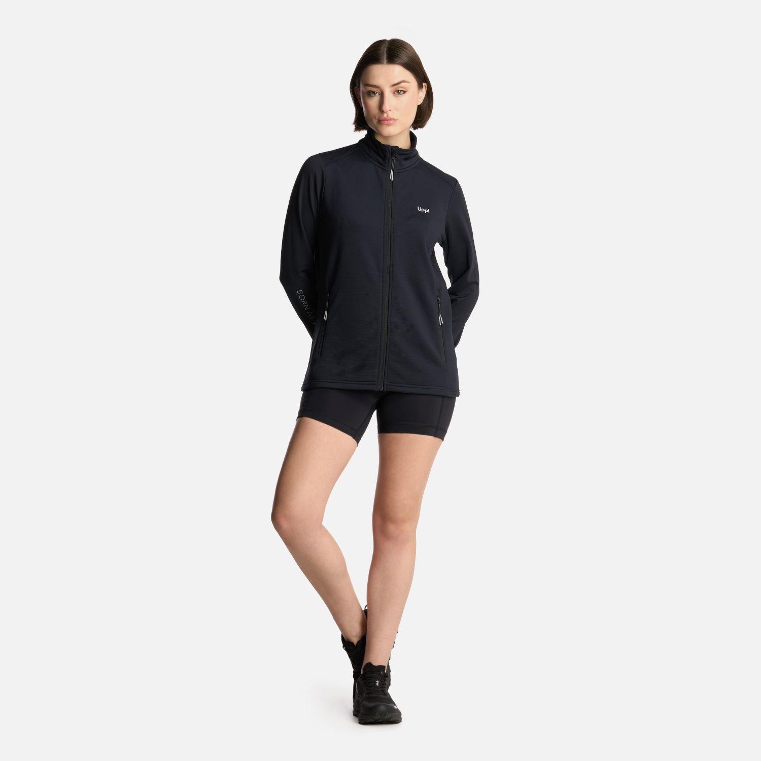 Polerón Mujer Dawson Nano-F Full Zip Negro Lippi-5