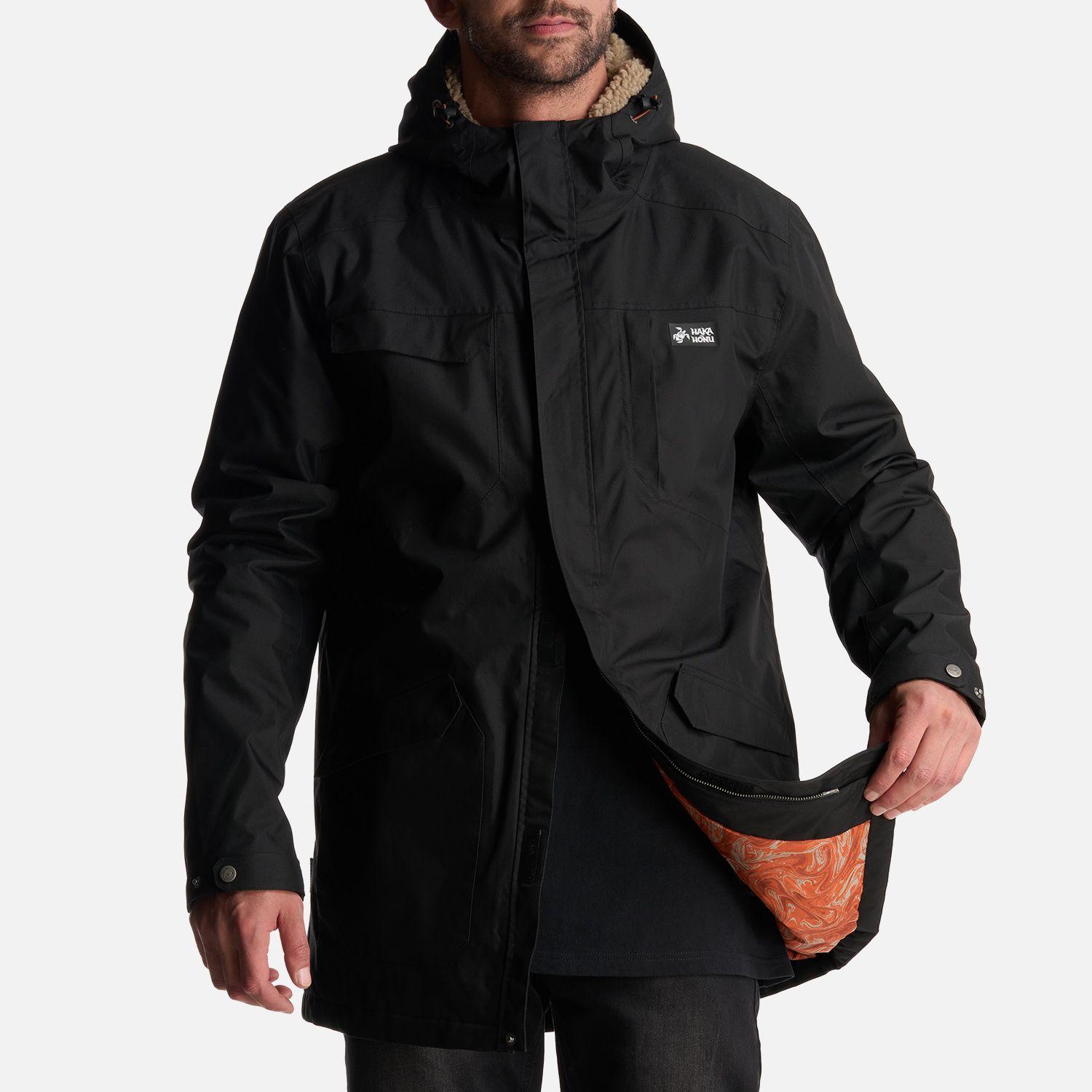 Chaqueta Hombre Yak Negro Haka Honu I24-9