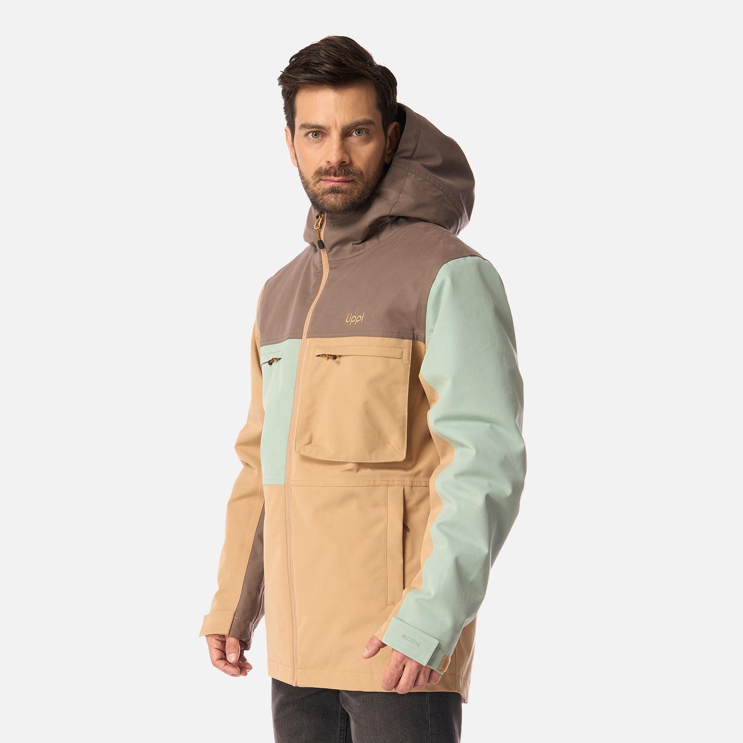 Chaqueta Hombre Citizen Warm B-Dry Hoody Jacket Camel Lippi I26-1