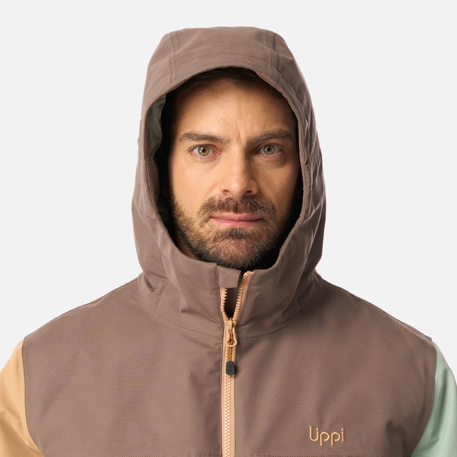 Chaqueta Hombre Citizen Warm B-Dry Hoody Jacket Camel Lippi I26-3