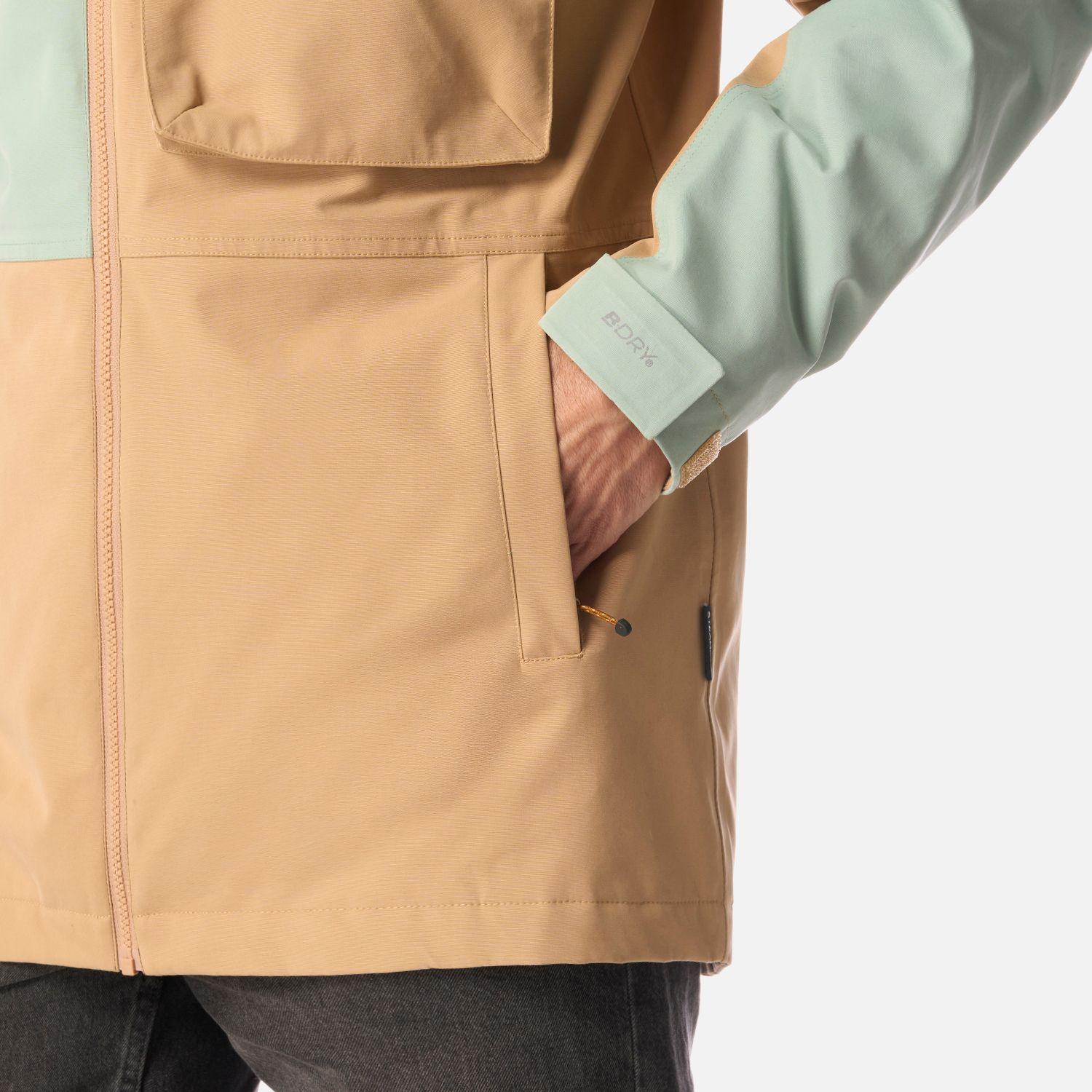Chaqueta Hombre Citizen Warm B-Dry Hoody Jacket Camel Lippi I26-5