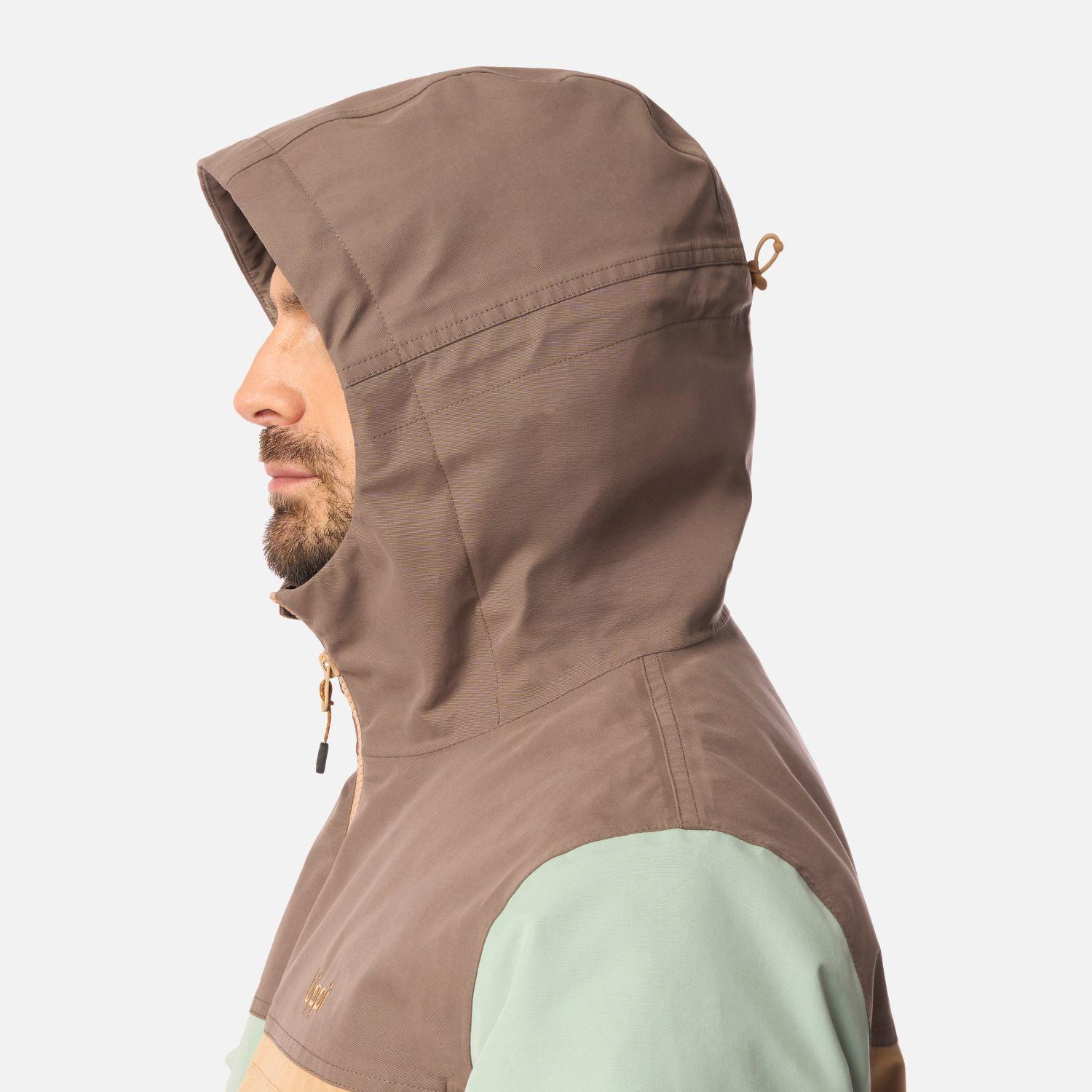 Chaqueta Hombre Citizen Warm B-Dry Hoody Jacket Camel Lippi I26-6