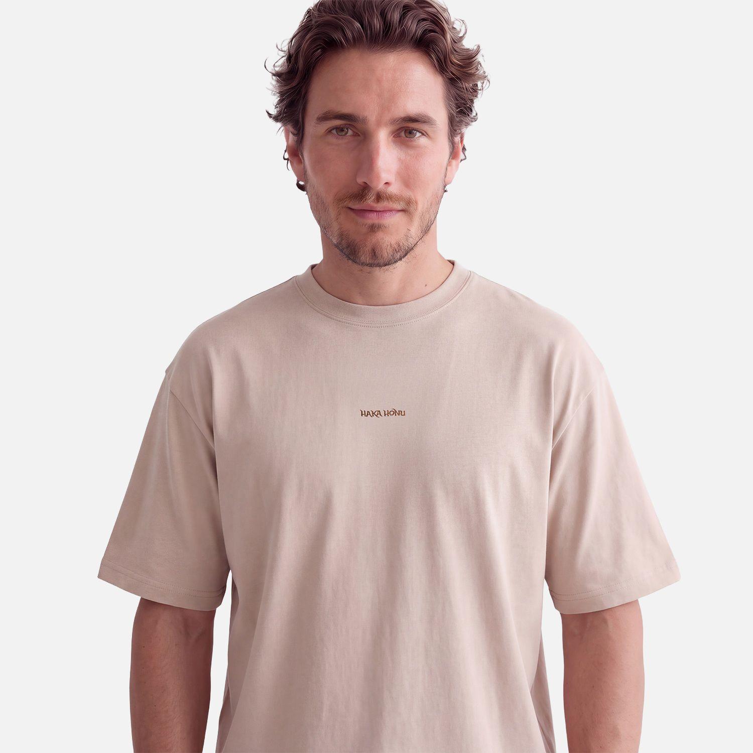 Polera Hombre Que Heavy Taupe Haka Honu V27-2