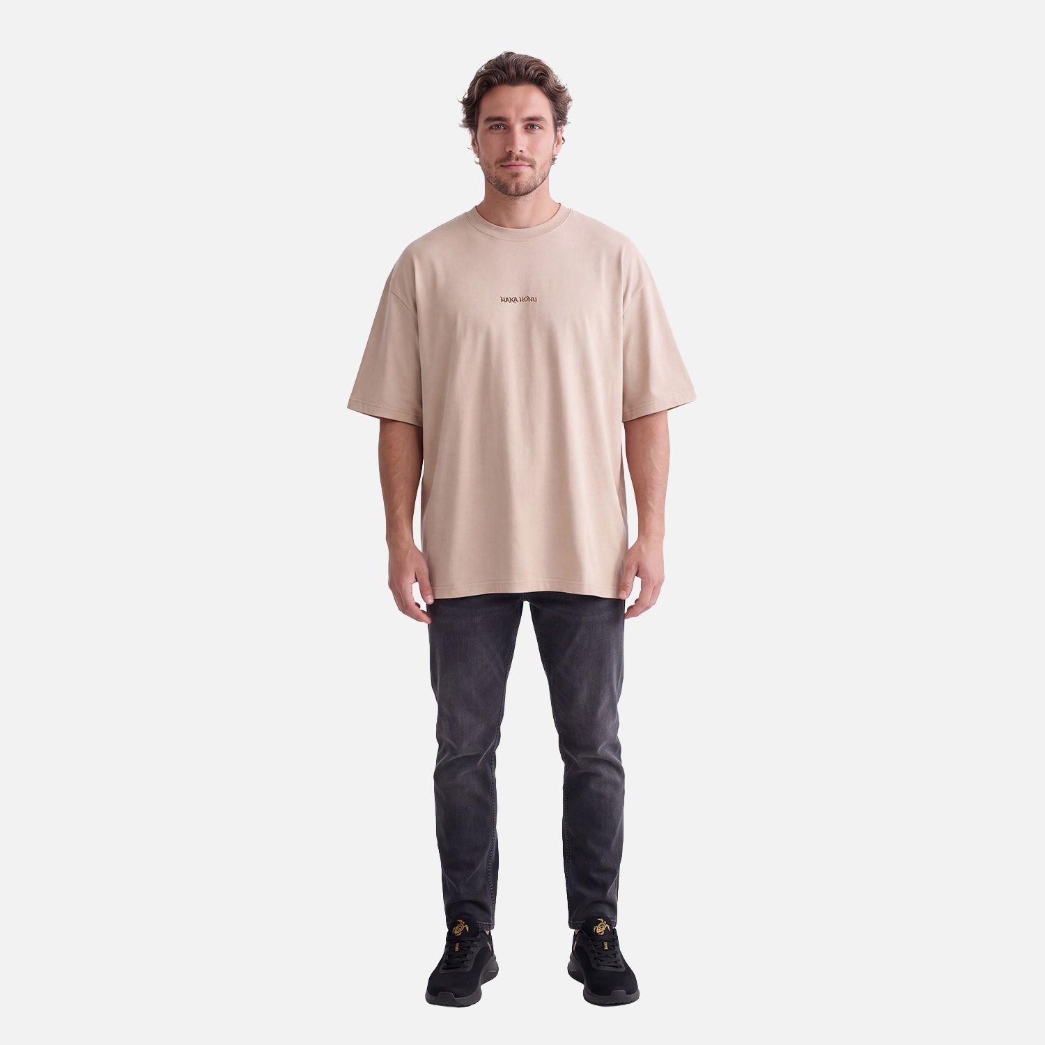 Polera Hombre Que Heavy Taupe Haka Honu V27-3