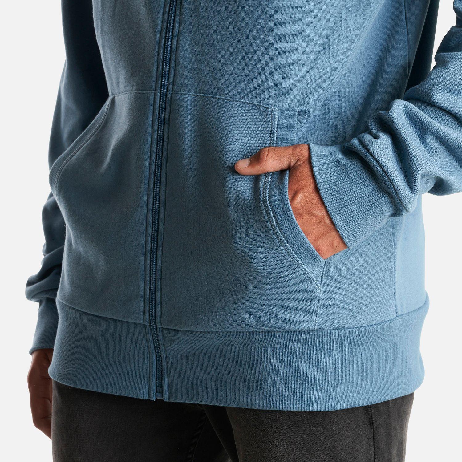 Poleron Hombre Ulmo Full Zip Hoody Sweatshirt Azul Piedra Lippi-5