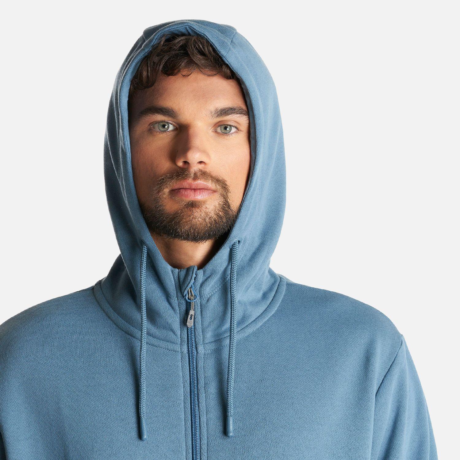 Poleron Hombre Ulmo Full Zip Hoody Sweatshirt Azul Piedra Lippi-6