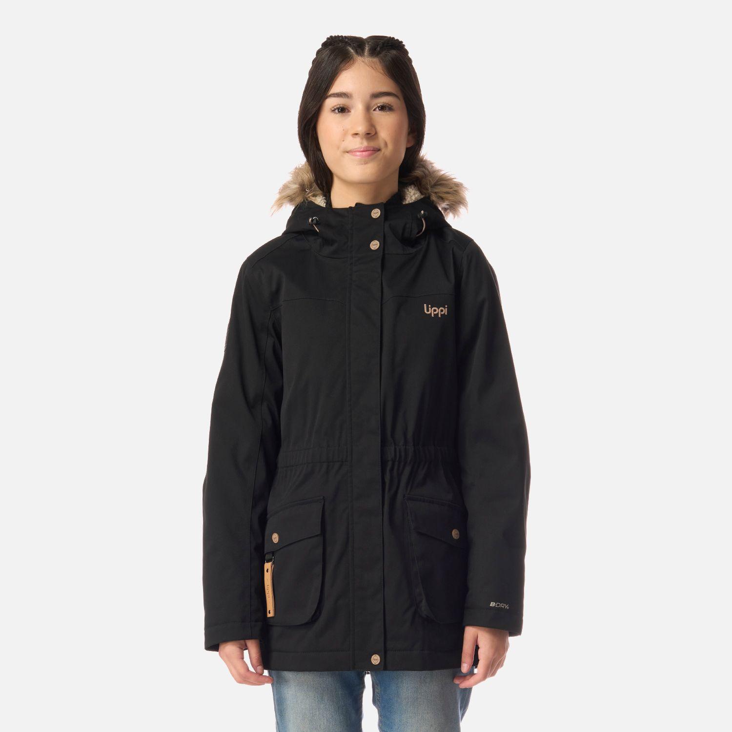 Chaqueta Teen Girl Roble B-Dry Hoody Jacket Negro Lippi I26-0