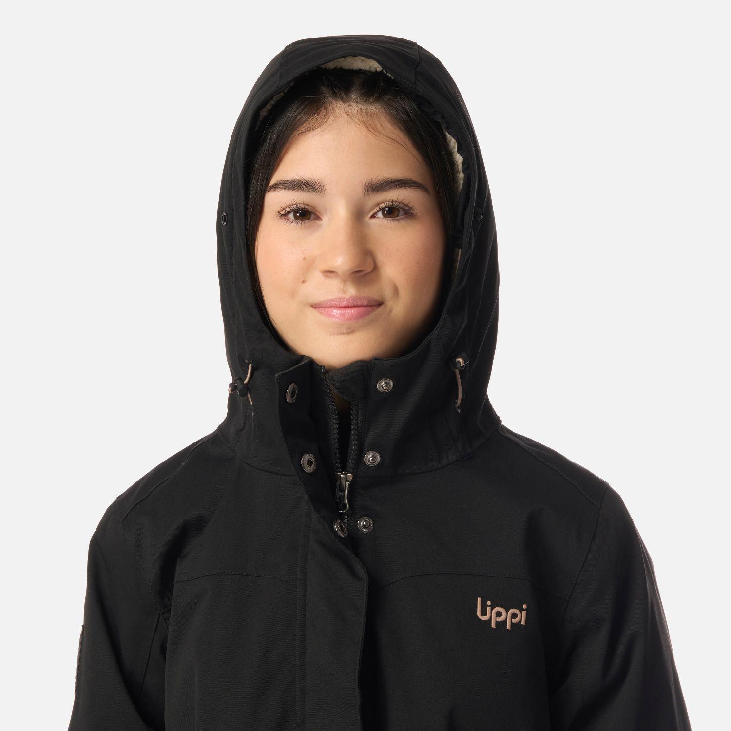 Chaqueta Teen Girl Roble B-Dry Hoody Jacket Negro Lippi I26-4