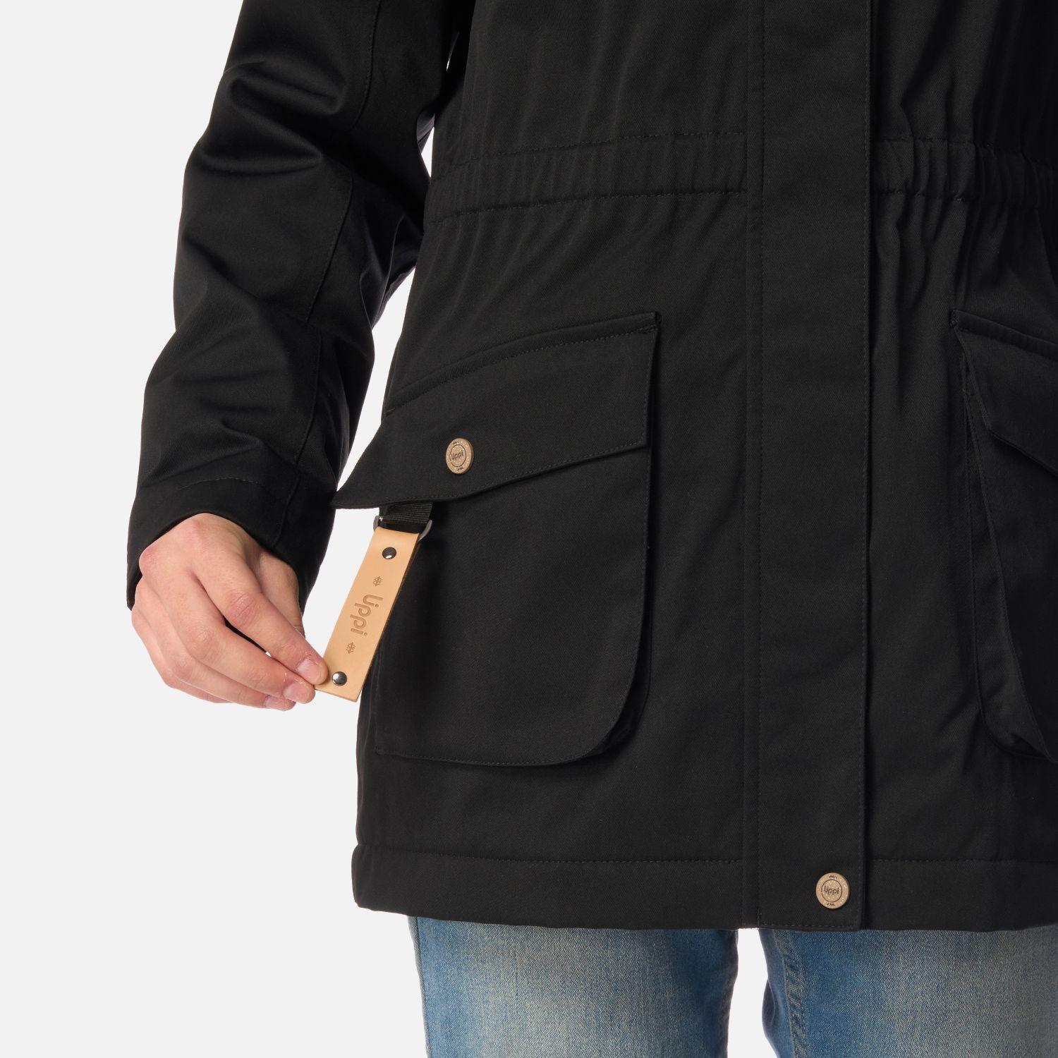 Chaqueta Teen Girl Roble B-Dry Hoody Jacket Negro Lippi I26-6